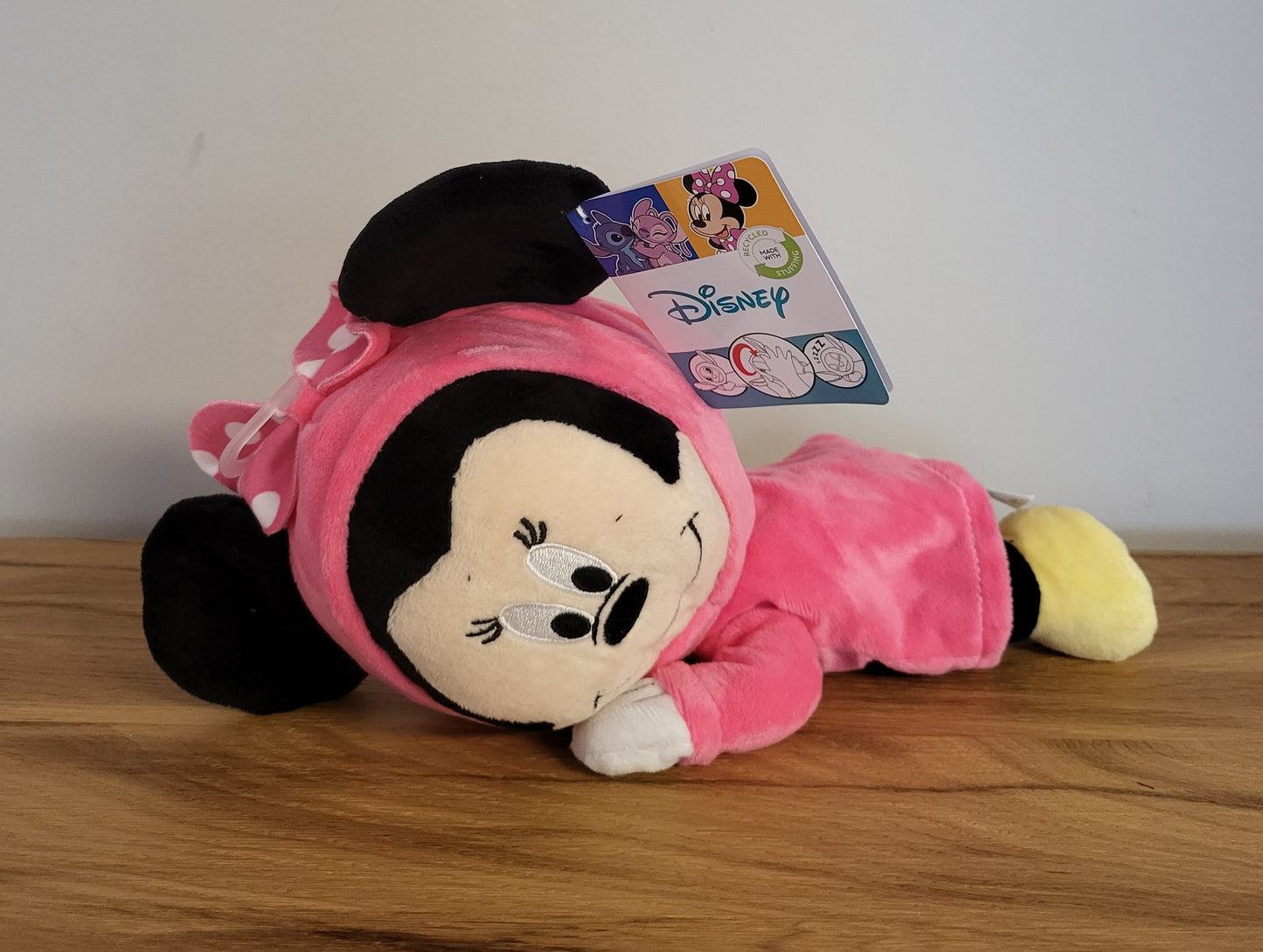 Disney Doppelseitiger Plüsch Spielzeug im Strampler wendbar Stitch / Aristicats / Angel / Minnie Maus schlafend/ wach NEU