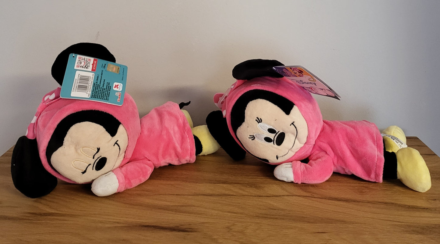 Disney Doppelseitiger Plüsch Spielzeug im Strampler wendbar Stitch / Aristicats / Angel / Minnie Maus schlafend/ wach NEU