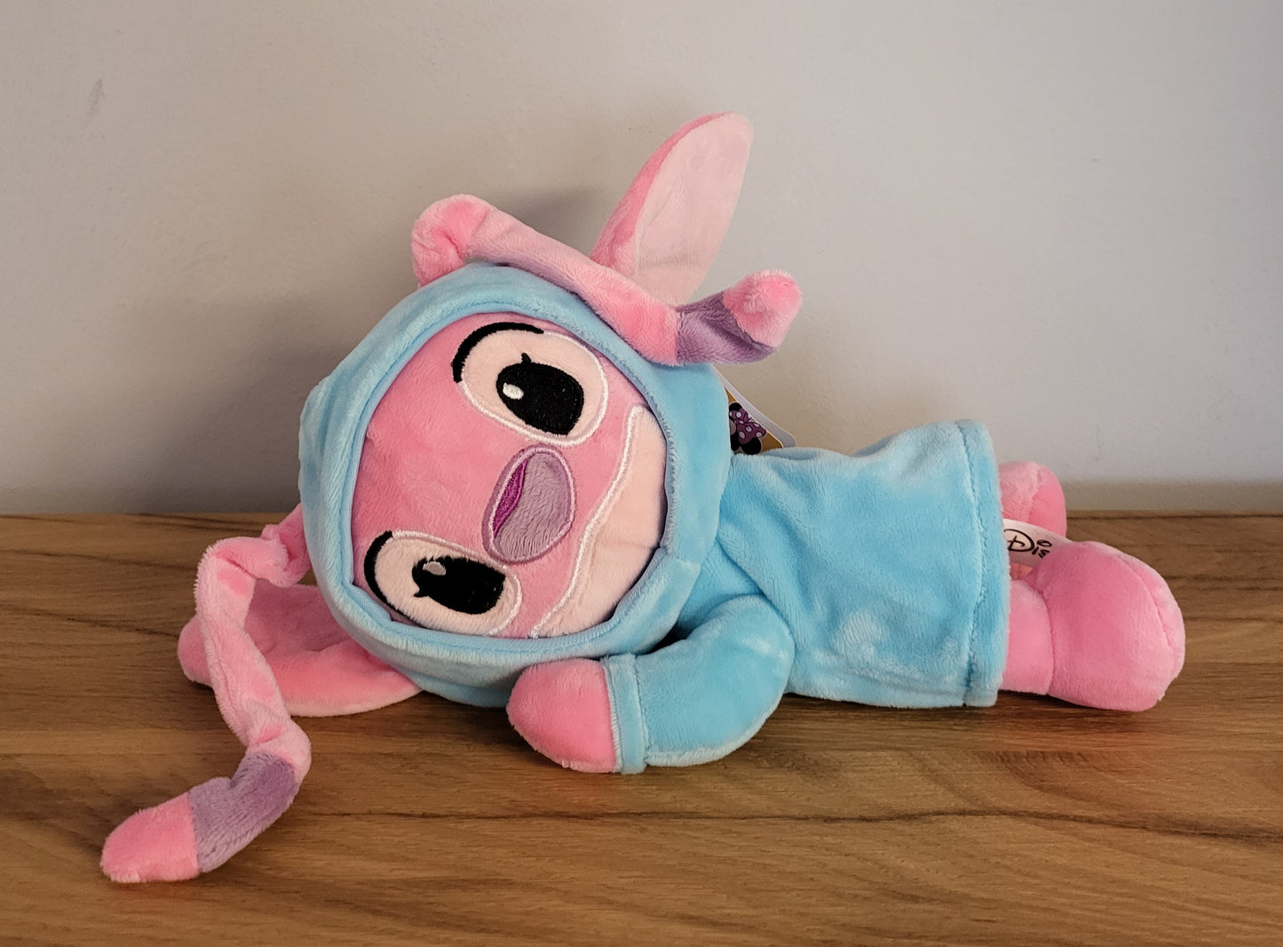 Disney Doppelseitiger Plüsch Spielzeug im Strampler wendbar Stitch / Aristicats / Angel / Minnie Maus schlafend/ wach NEU