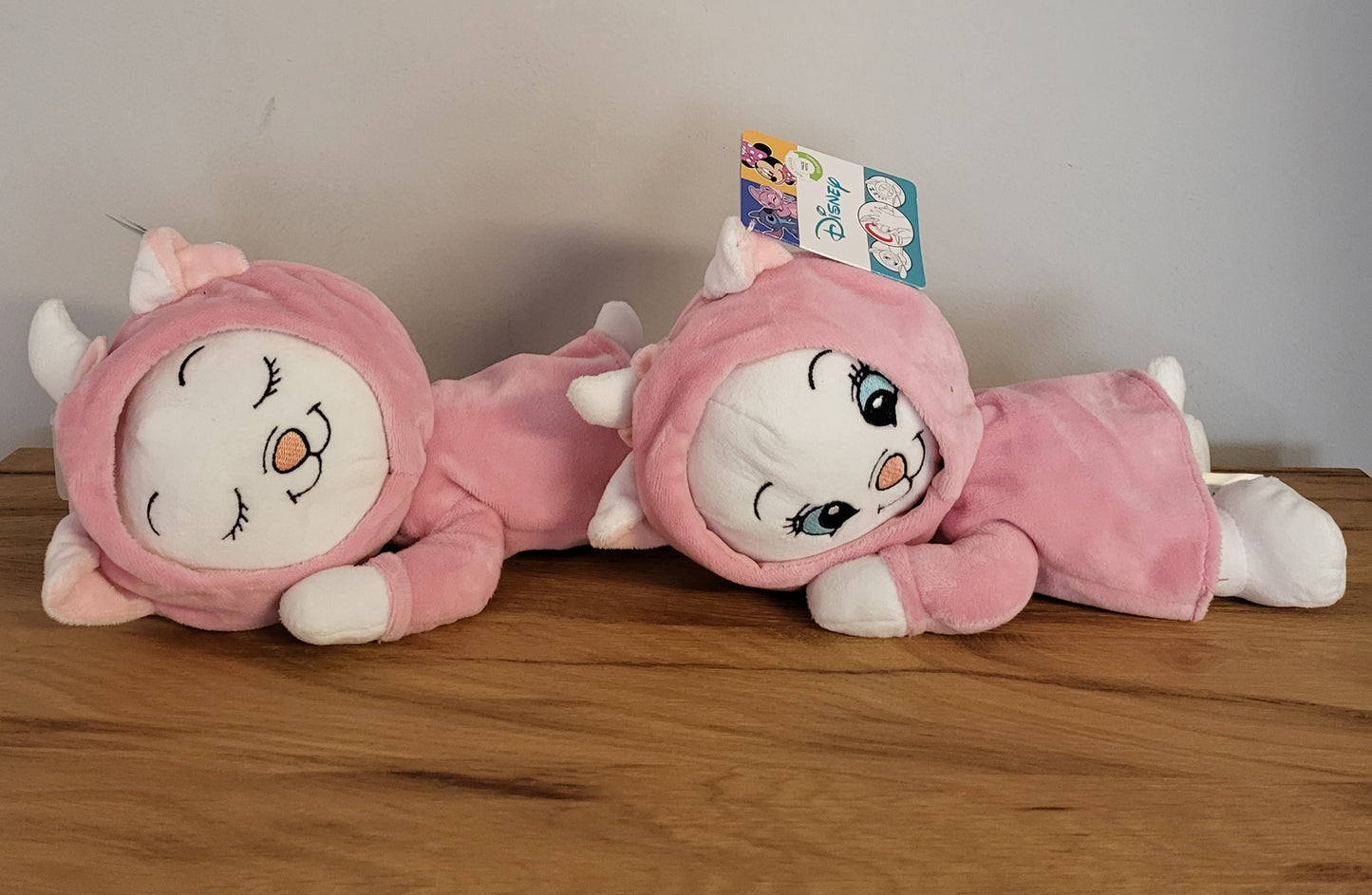 Disney Doppelseitiger Plüsch Spielzeug im Strampler wendbar Stitch / Aristicats / Angel / Minnie Maus schlafend/ wach NEU