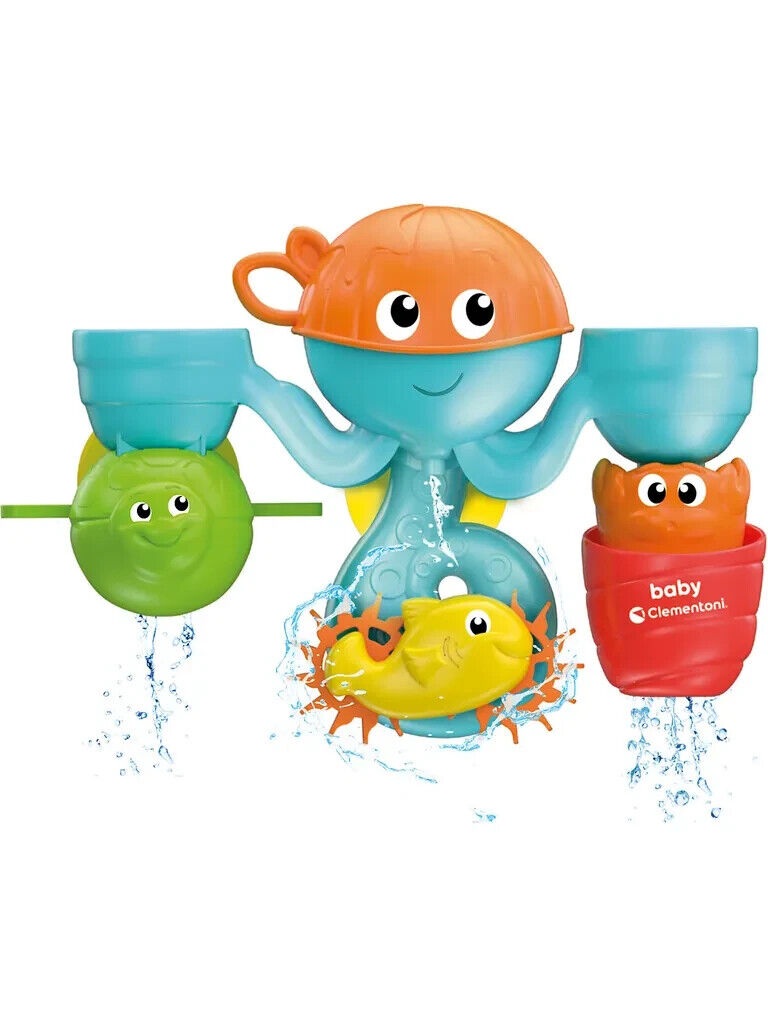 Badespielzeug Clementoni Baby Octo Park Bade Freunde Wasserpark Set Spiel NEU