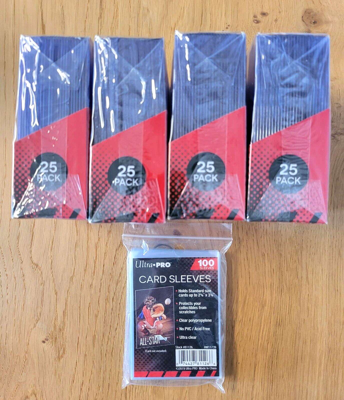Ultra Pro Toploader 3x4 Kartenhüllen TCG 100 Stück + 100 Sleeves Pokemon,MTG NEU