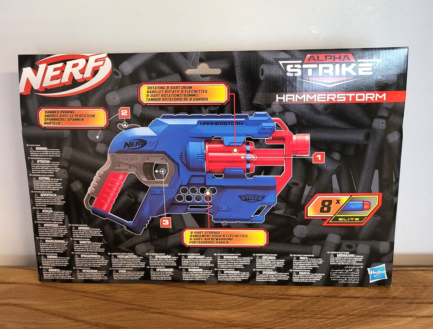 Nerf Dart Blaster Alpha Strike Hasbro Kinder Spielzeug Hammerstorm ca. 37cm