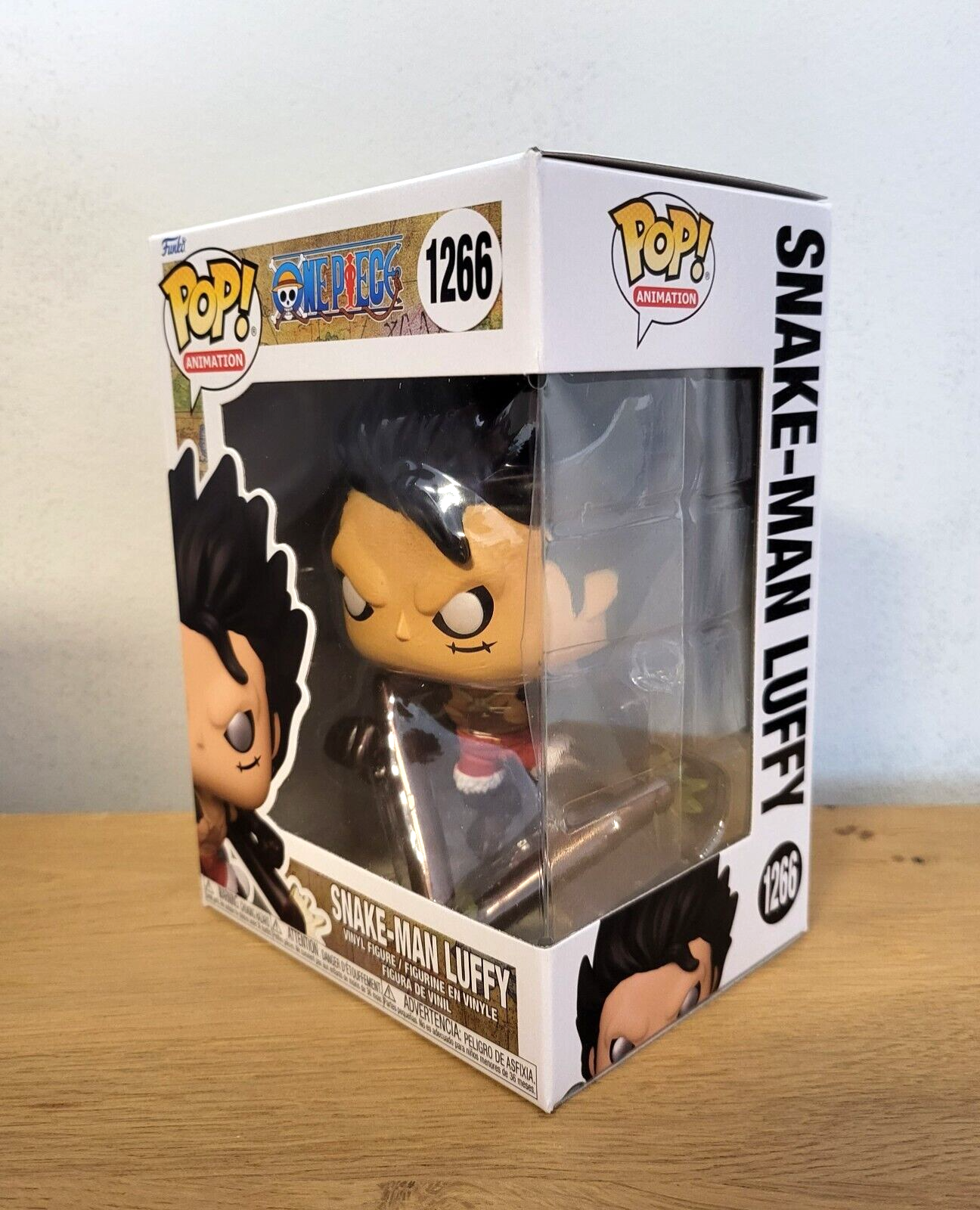One Piece POP Luffy Snake-Man Vinyl Figur NEU &OVP #1266 ca.13cm Funko Animation
