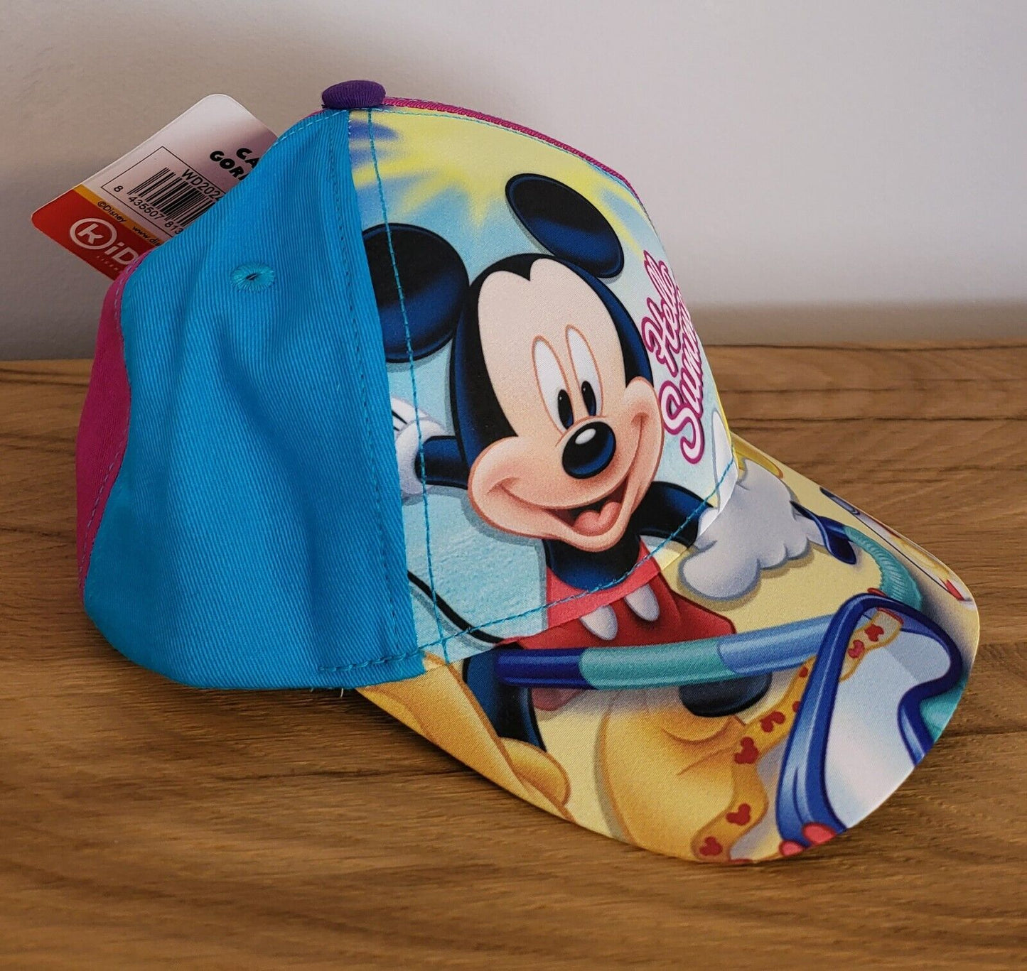 Kinder Basecap Kappe Mütze Cap Disney Mickey Maus 2 Fach sortiert Größe52/54 NEU