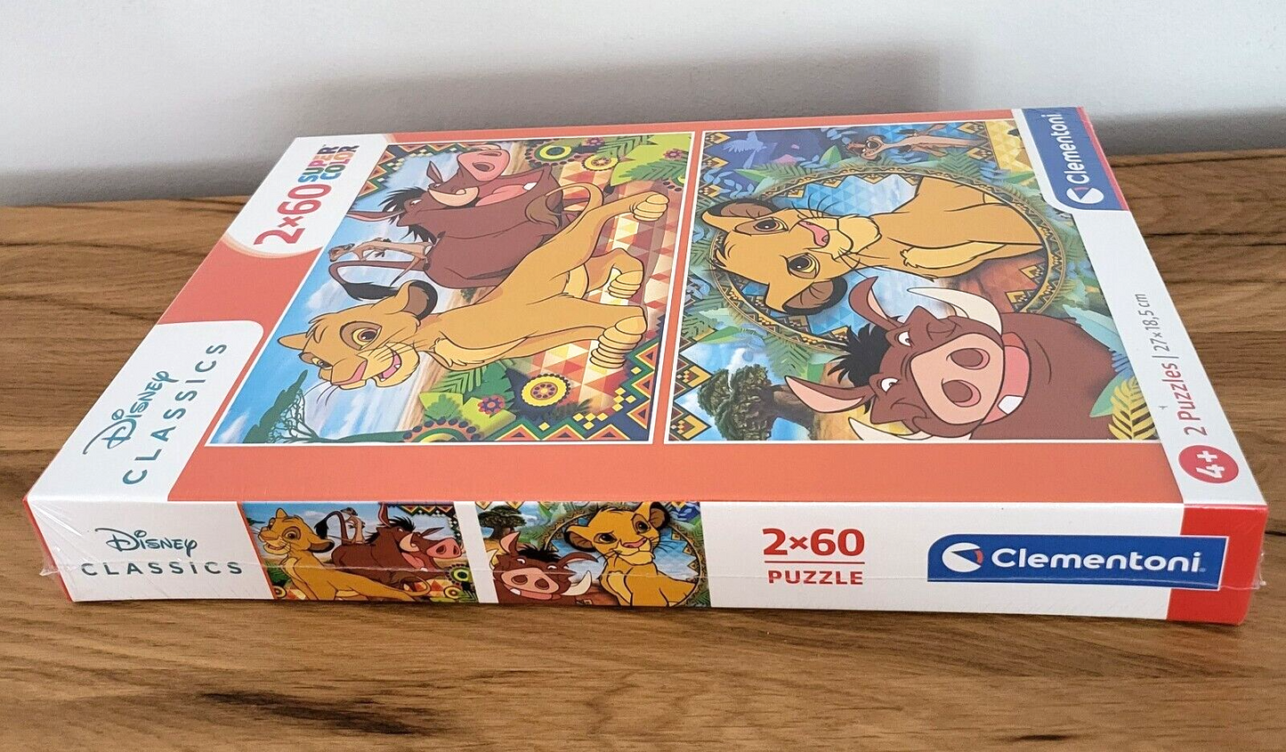 Puzzle Kinder König der Löwen Disney Clementoni Simba Supercolor 2x60 NEU & OVP