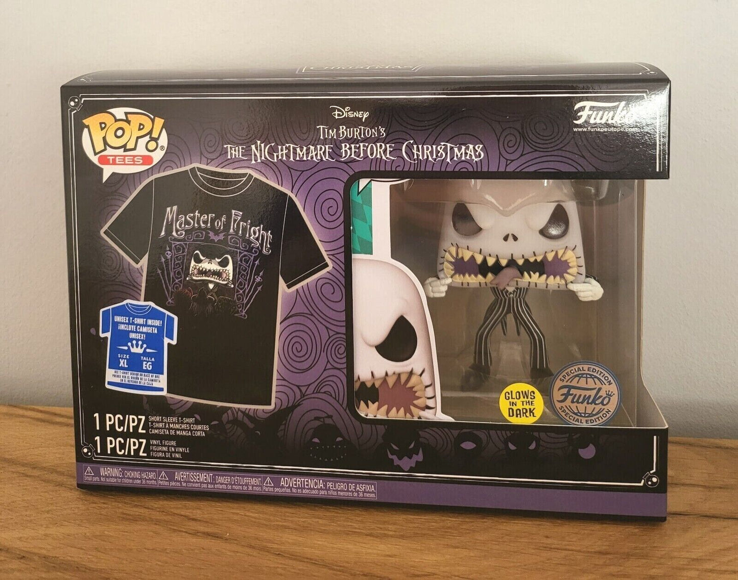 Nightmare Before Christmas POP! Vinyl Figur T-Shirt Set Jack Skellington sortiert NEU & OVP