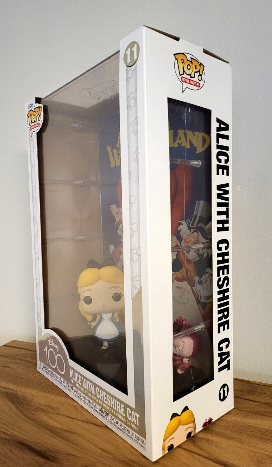 Disney 100 Jahre/ 100th Anniversary Alice in Wunderland mit Grinsekatze Movie Posters POP Vinyl Figur #11 NEU