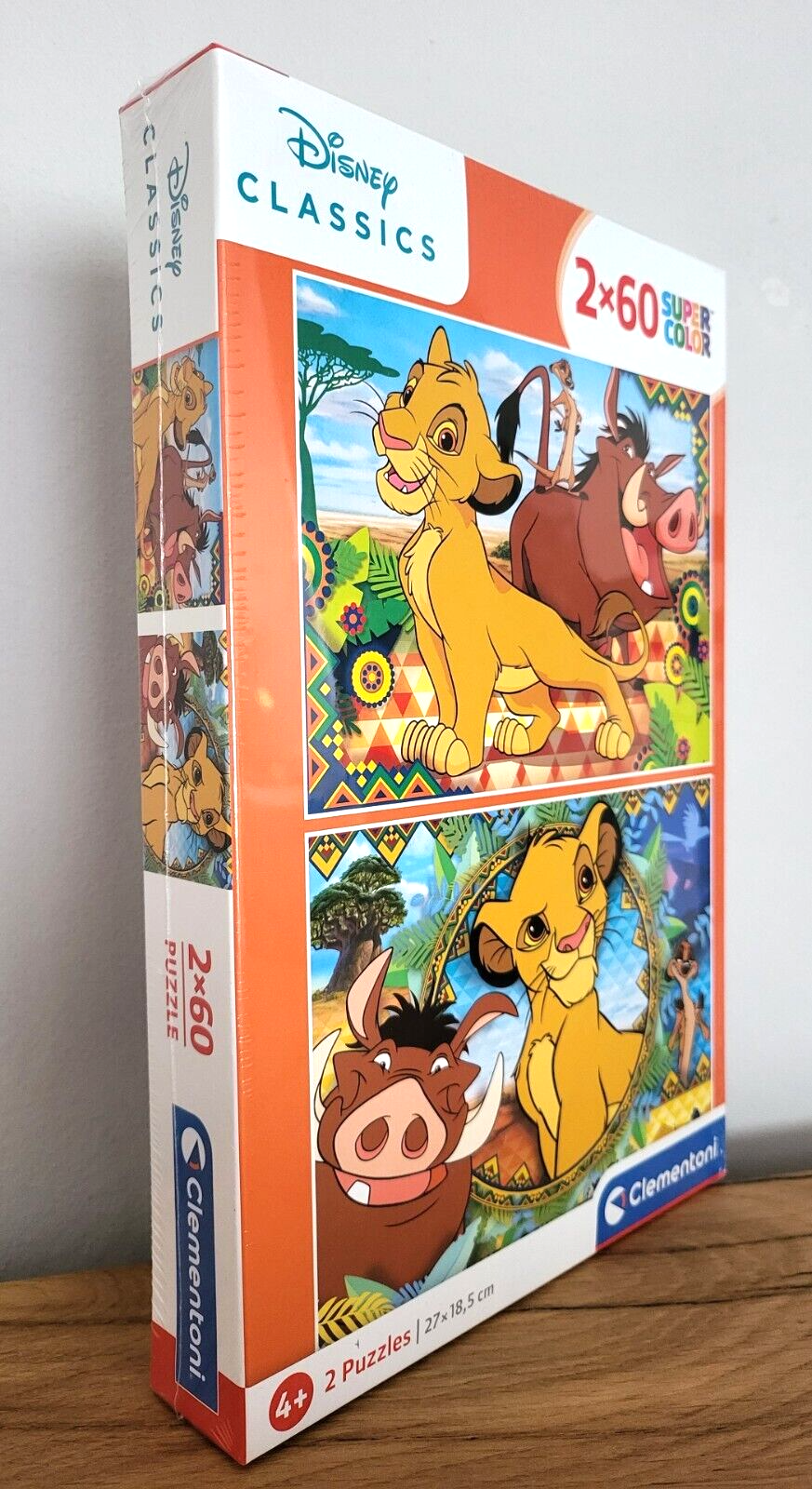 Puzzle Kinder König der Löwen Disney Clementoni Simba Supercolor 2x60 NEU & OVP