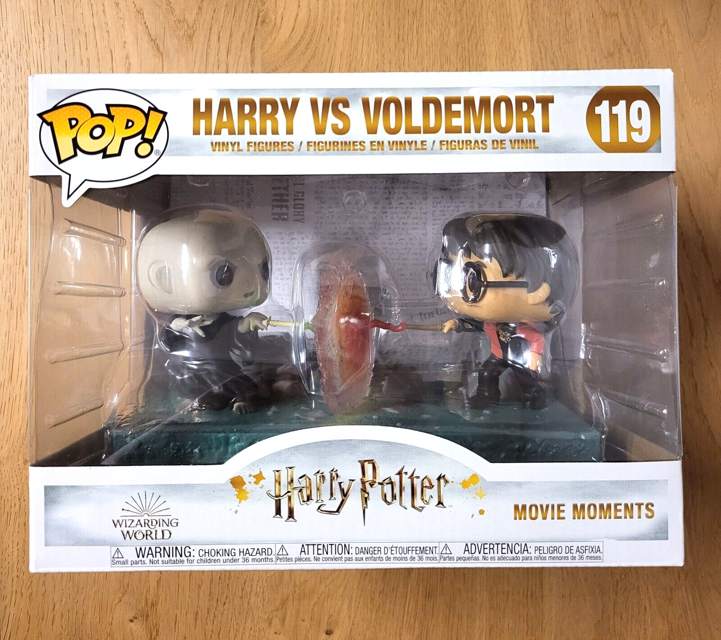 Harry Potter POP Vinyl Figur Harry vs.Voldemort #119 Funko Movie Moments NEU&OVP