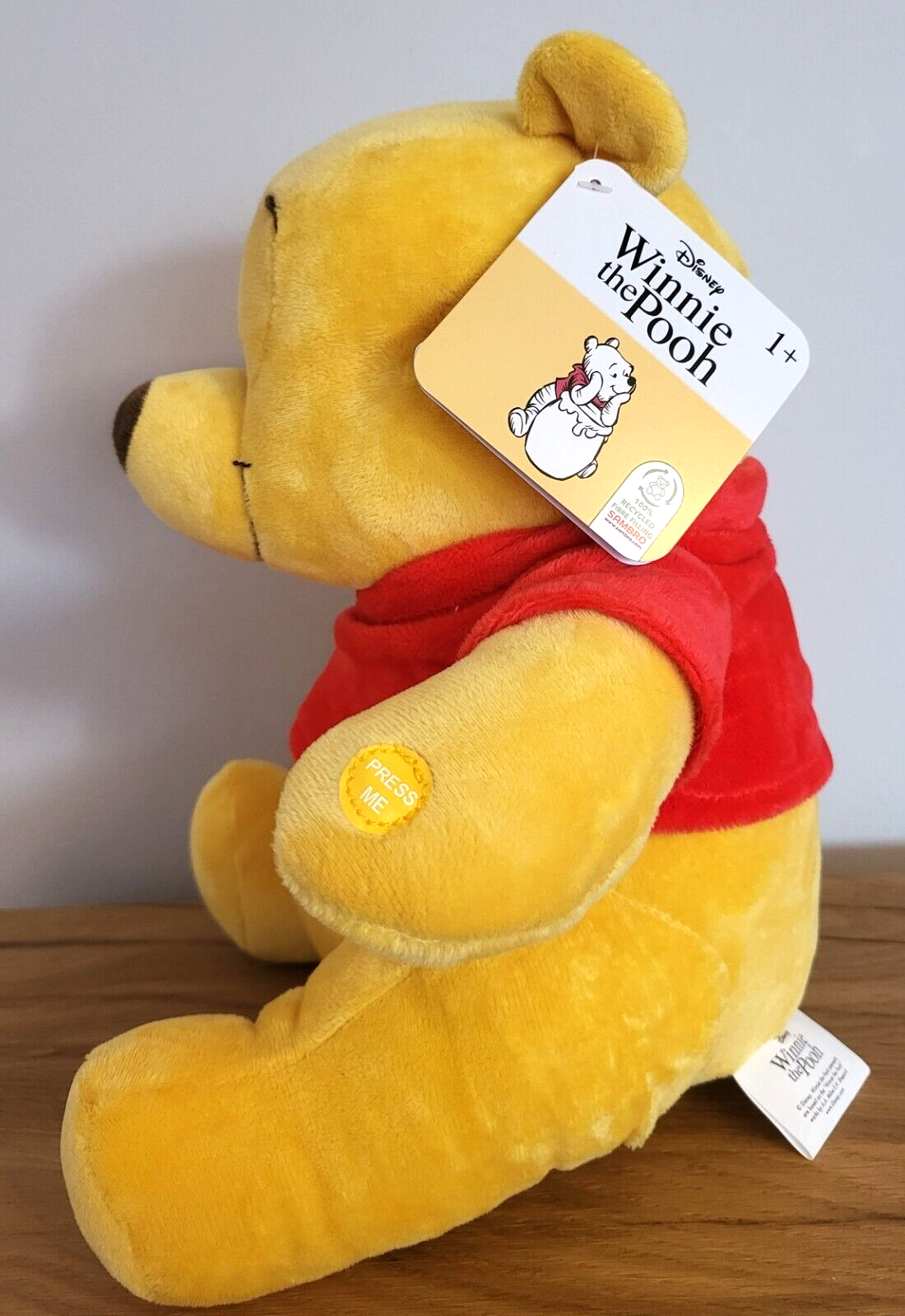 Disney Plüsch Stofftier Kuscheltier Plüschfigur Winnie Puuh Pooh mit Sound NEU