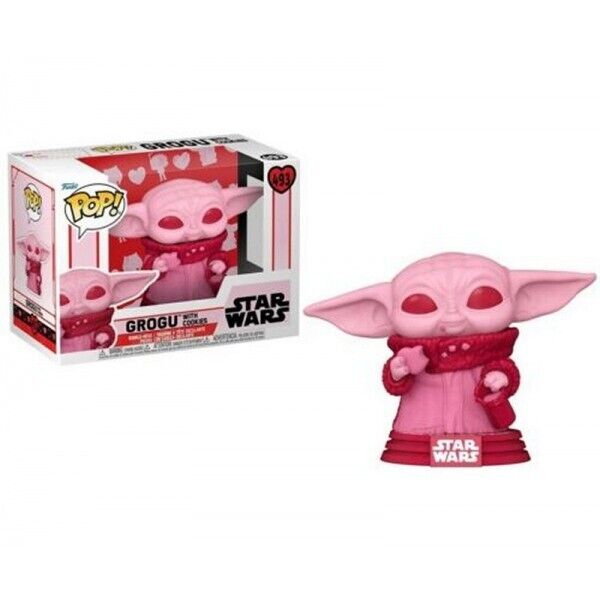 POP! Star Wars Vinyl Figur-Valentines Grogu with cookies Sonderedition Funko#493