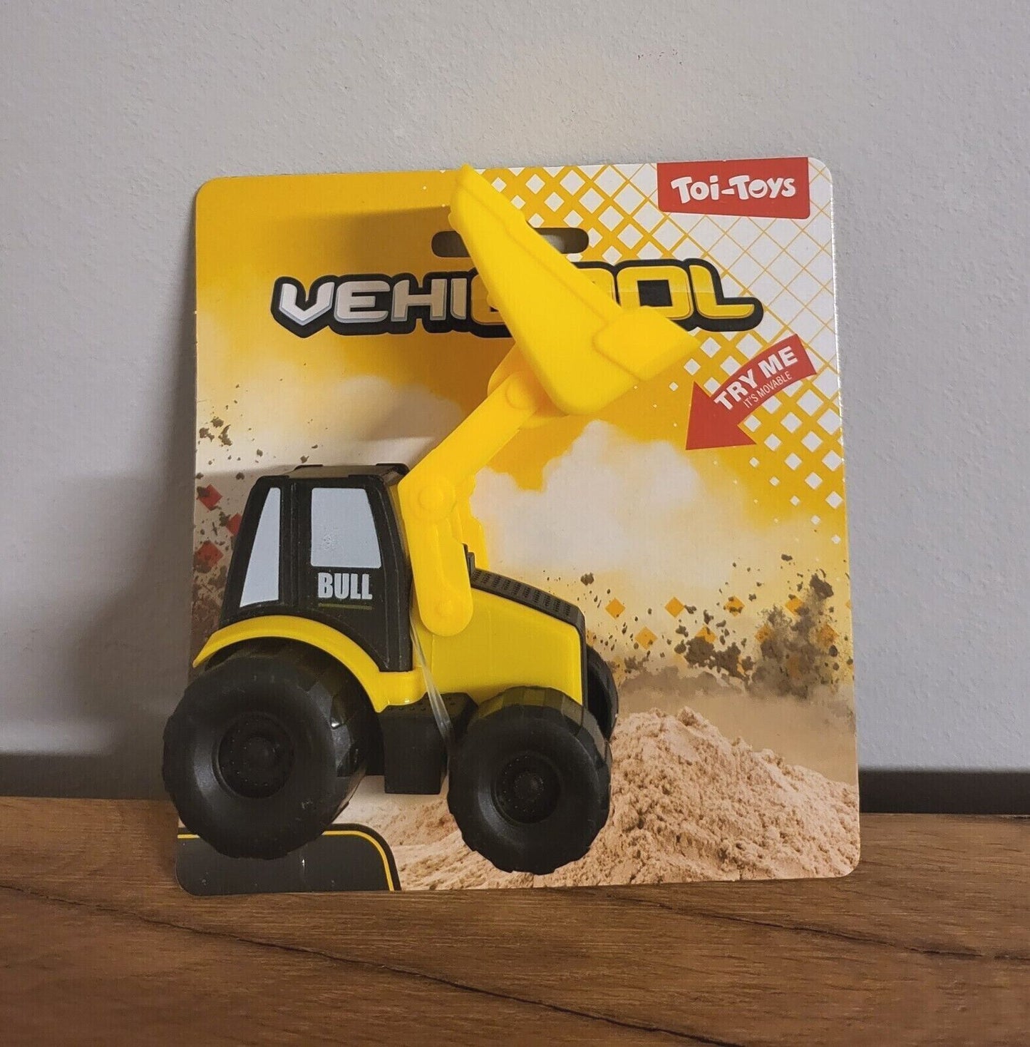 Baufahrzeug Mini Bagger Kippe Radlader Gelenkradlader Spielzeug Kinder Geschenk gelb Auto