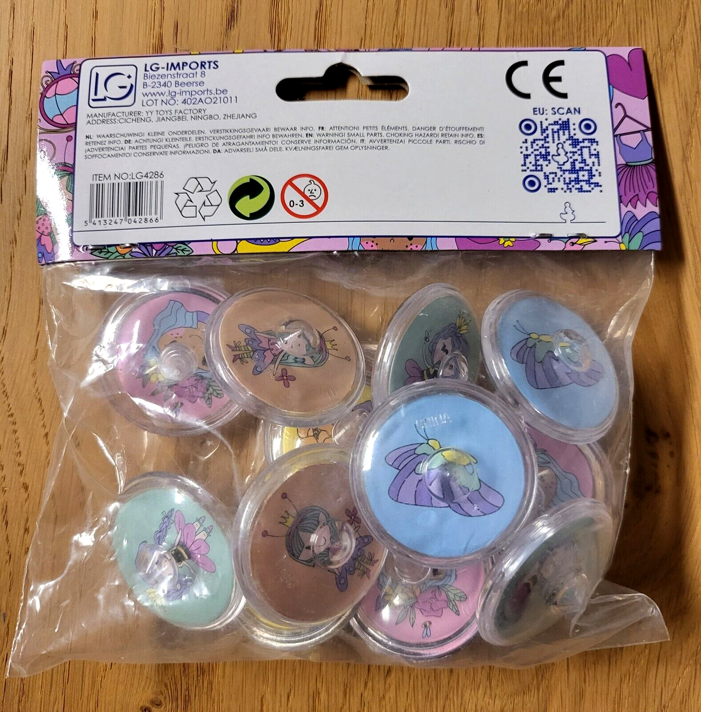 Mitgebsel Kreisel Spielzeugkreisel Prinzessin Øca.3,5cm 12 Stück Pack Kinder Spiel NEU