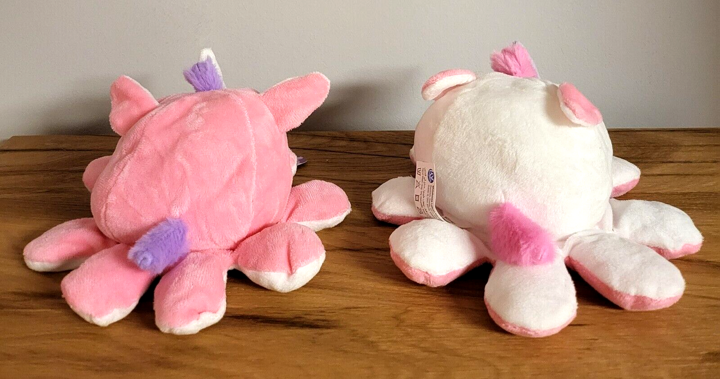 Kuschel/Plüschtier Wendetier Wendbarer Einhorn Oktopus Kinder Spielzeug 20cm NEU