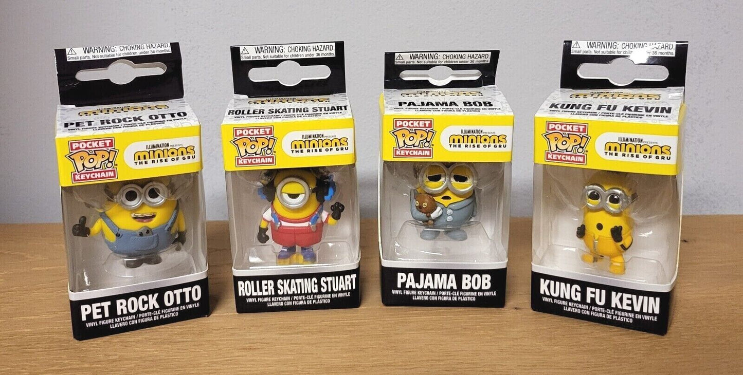 POP! Minions Schlüsselanhänger Ich-Einfach unverbesserlich Keychain 4 fach sortiert NEU & OVP