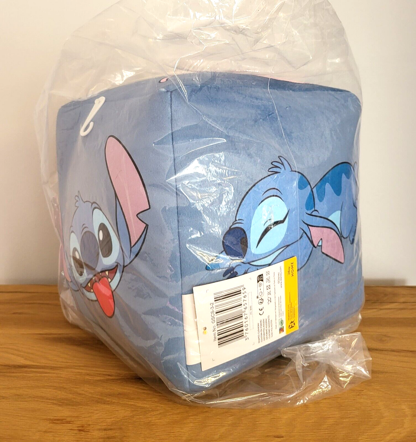 Disney Plüsch Stitch Würfel Kissen Angel Formkissen Spielzeug Kinder Deko Sitzkissen NEU