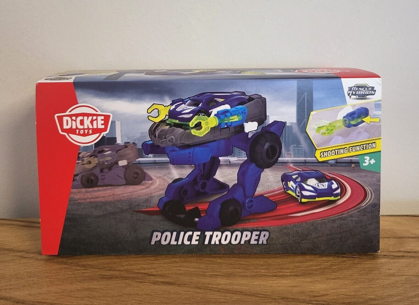 Dickie Roboter Transformer Spielzeugauto Polizei Trooper/Drone Bike/Spider Tank