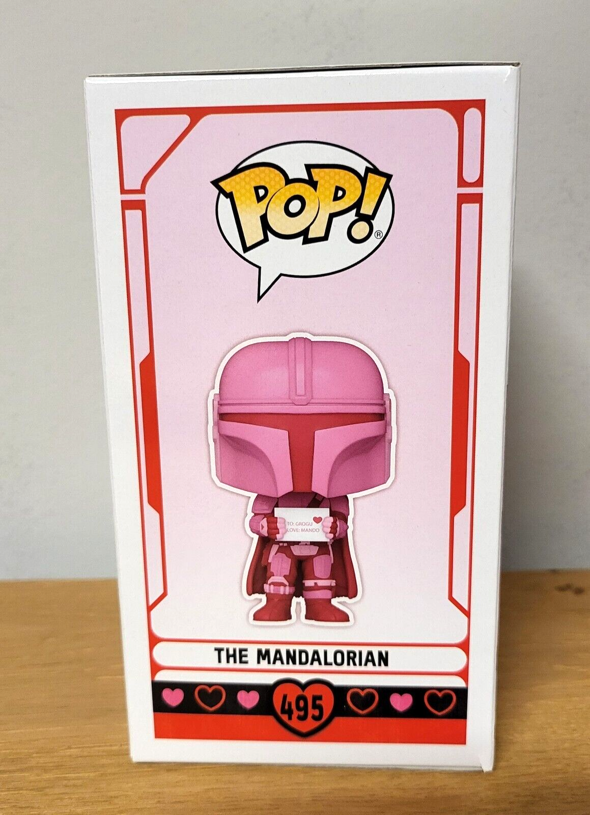 POP! Star Wars Vinyl Figur - Valentines Mandalorian Sonderedition Funko #495 NEU