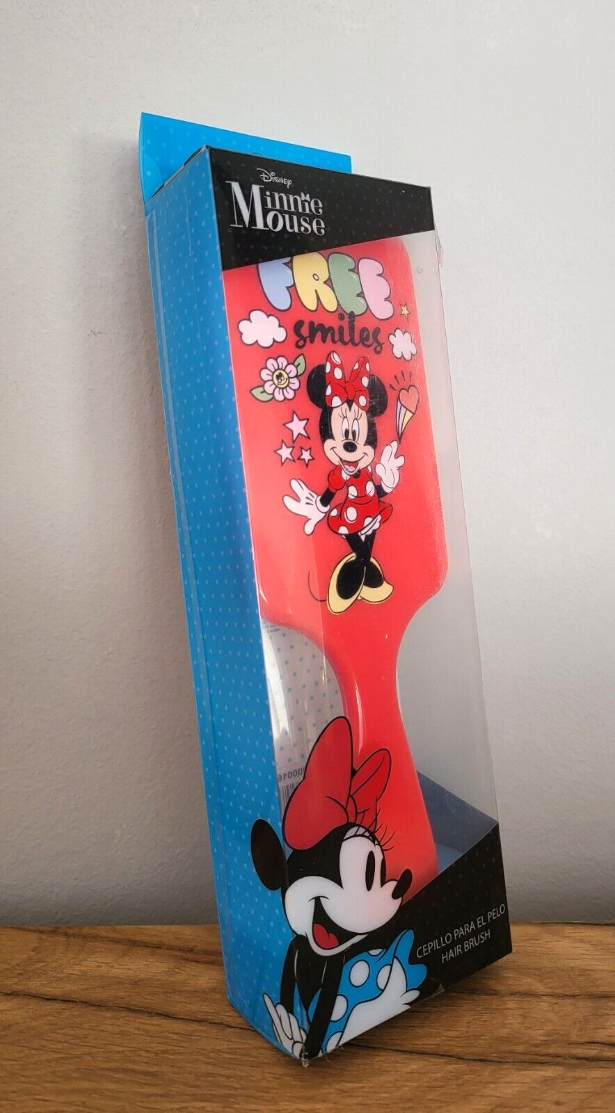 Haarbürste Minnie Maus Disney Kinderbürste Kamm rechteckig rot NEU & OVP