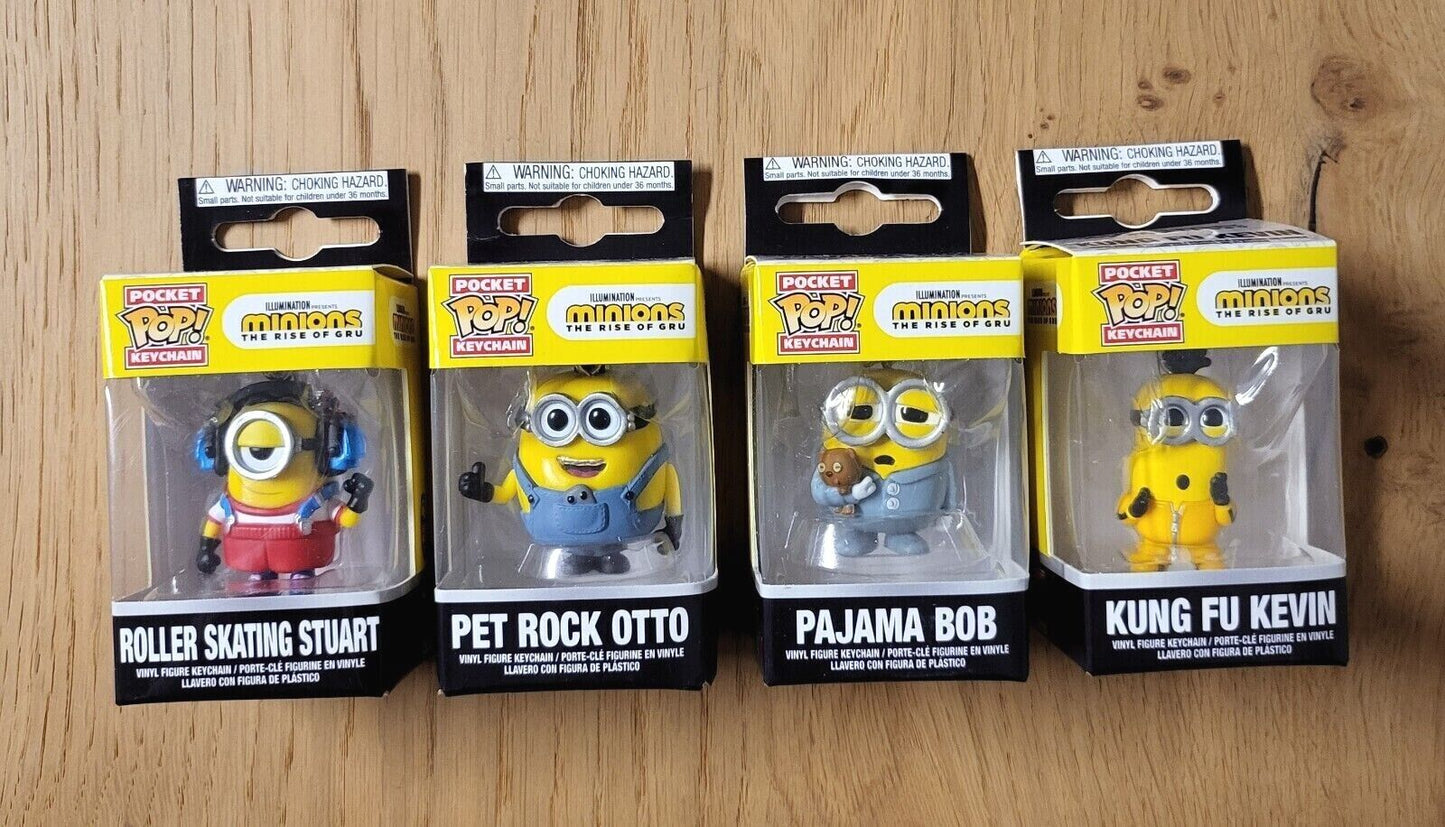 POP! Minions Schlüsselanhänger Ich-Einfach unverbesserlich Keychain 4 fach sortiert NEU & OVP