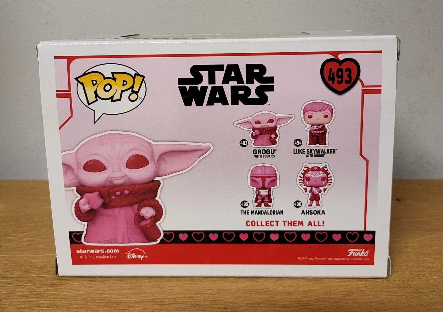 POP! Star Wars Vinyl Figur-Valentines Grogu with cookies Sonderedition Funko#493