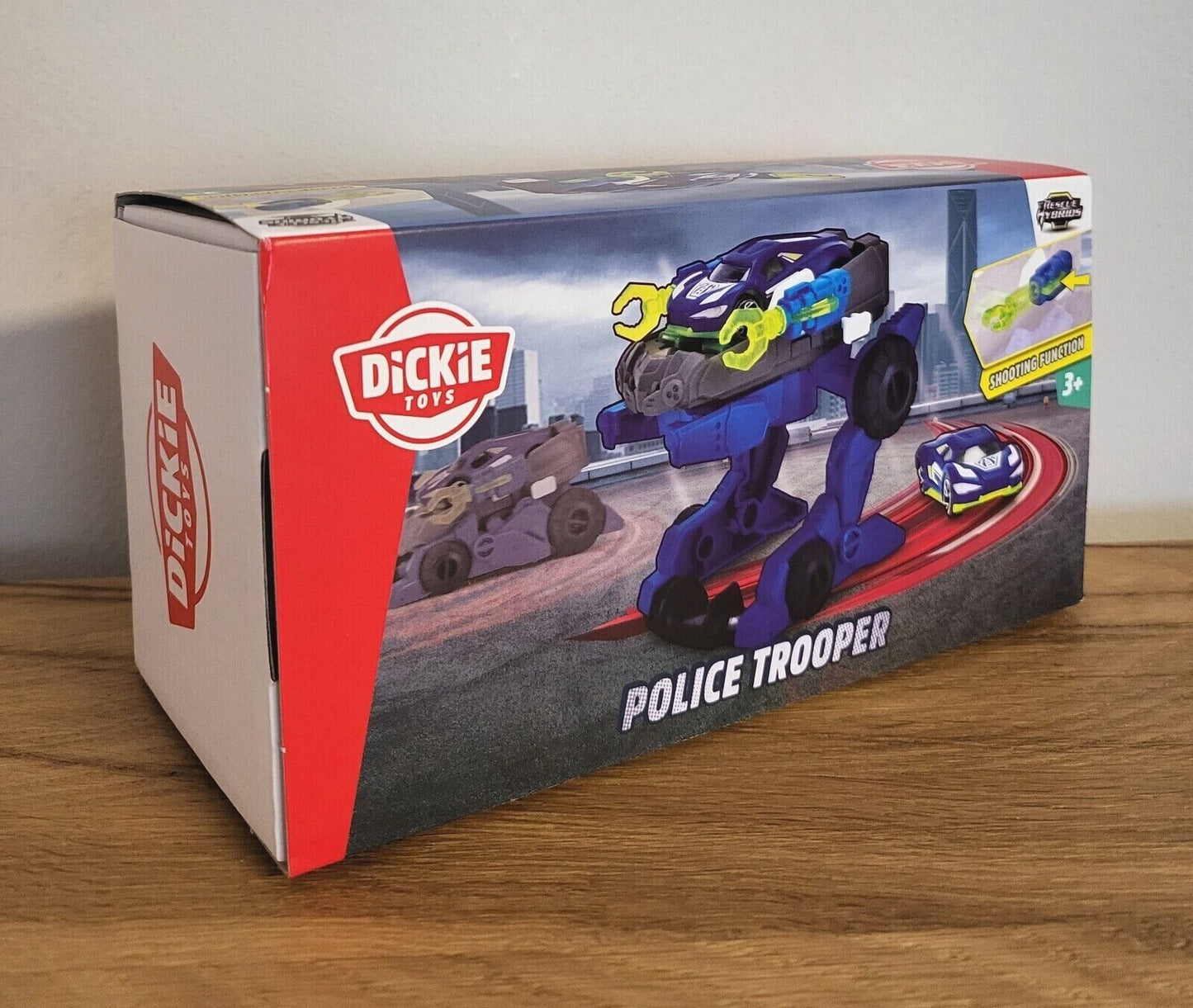 Dickie Roboter Transformer Spielzeugauto Polizei Trooper/Drone Bike/Spider Tank