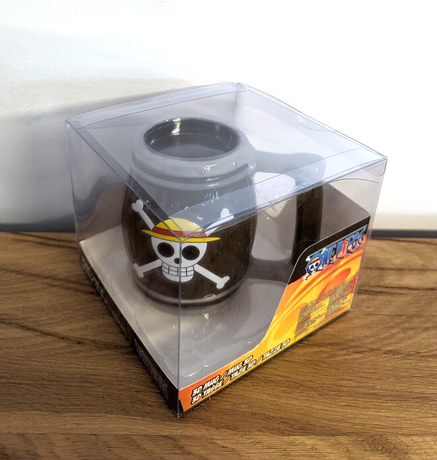One Piece Tasse 3D Barrel Fass Becher Strohhut Bande Luffy Ruffy Kaffeebecher NEU