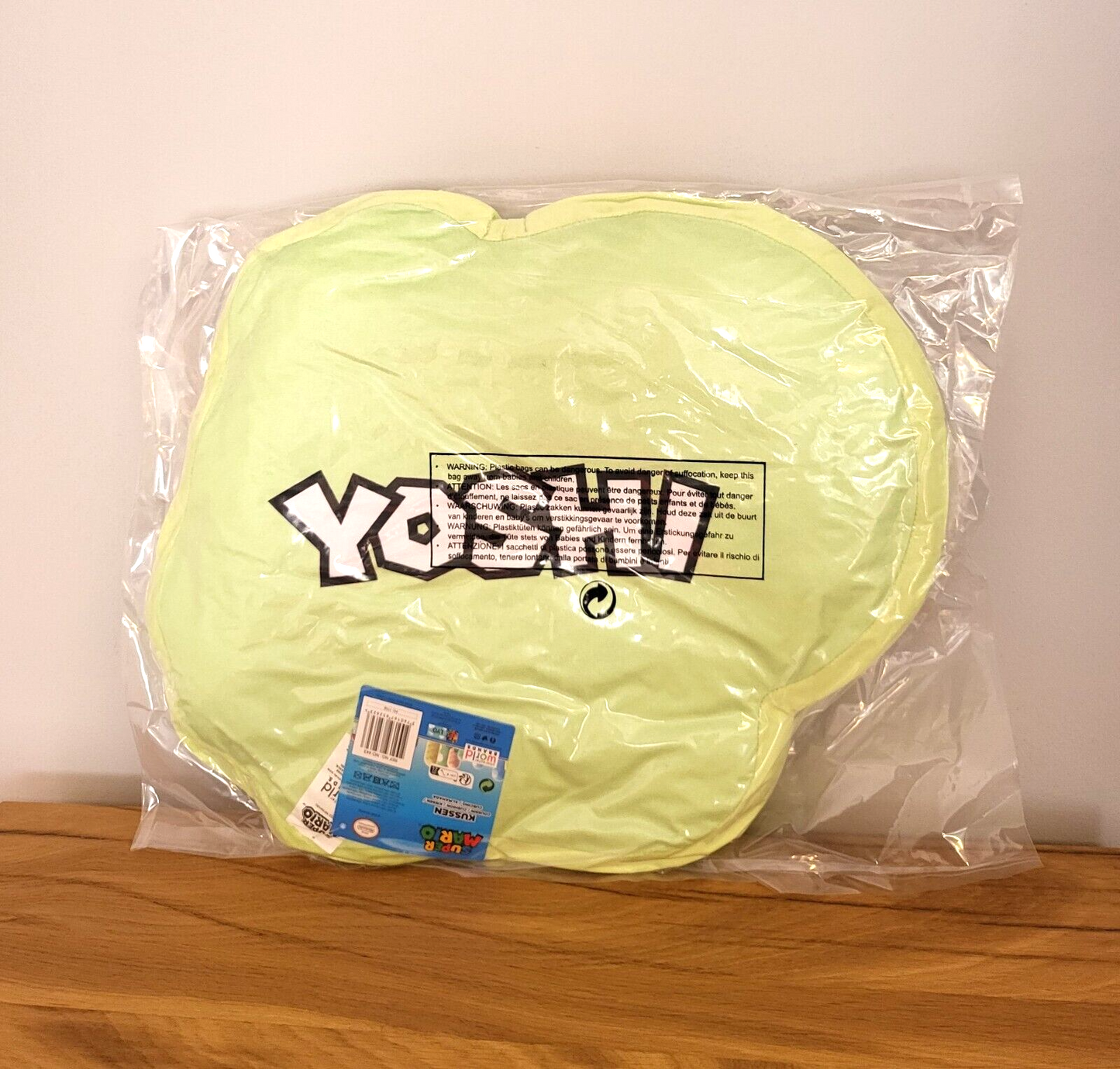 Super Mario Plüsch Yoshi 3D Kissen Geformter Velours Spielzeug Kinder Deko ca. 40cm NEU