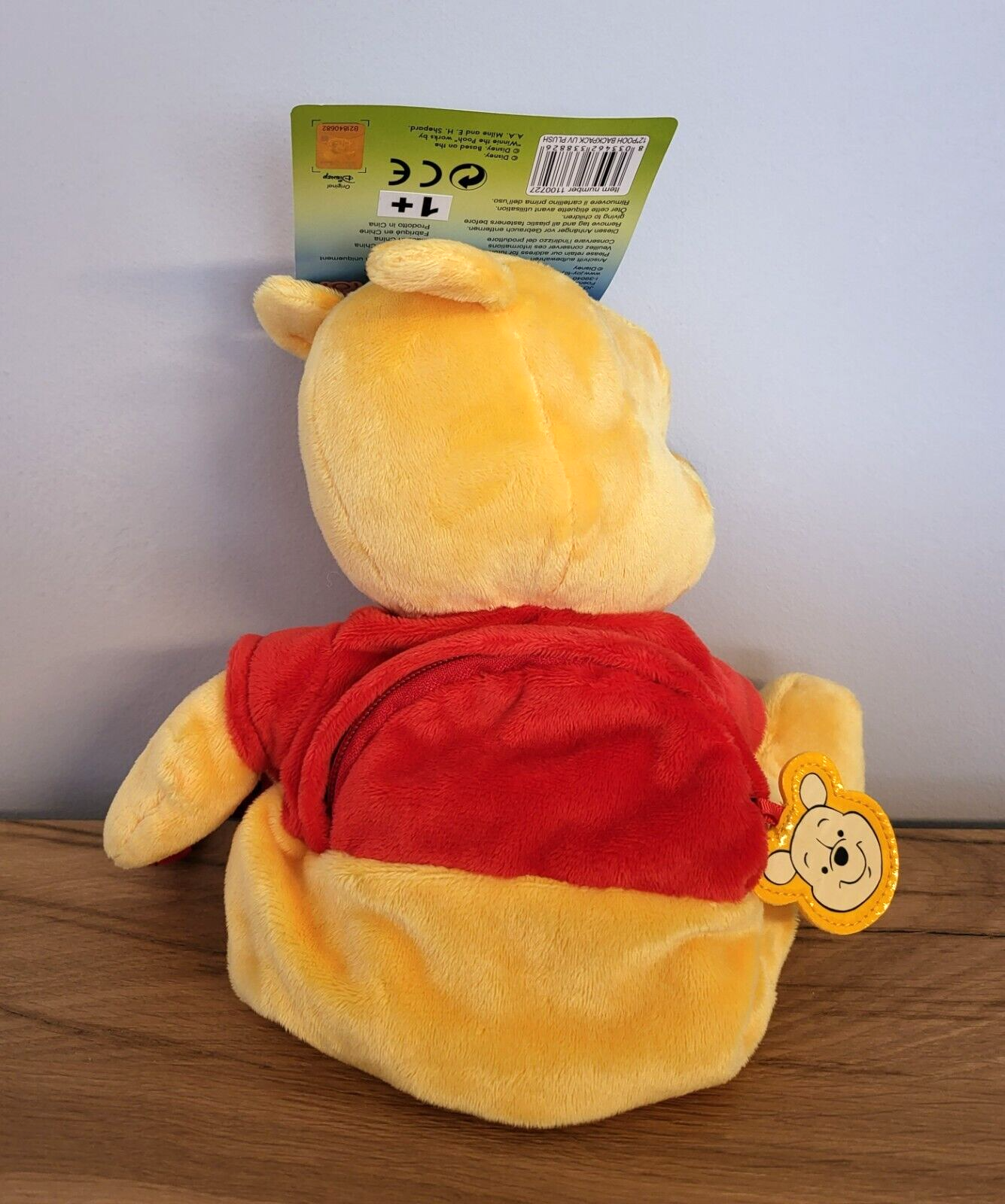 Plüschtier Winnie Puuh Pooh Disney Rucksack Spielzeug Stoff-Kuscheltier 38cm NEU