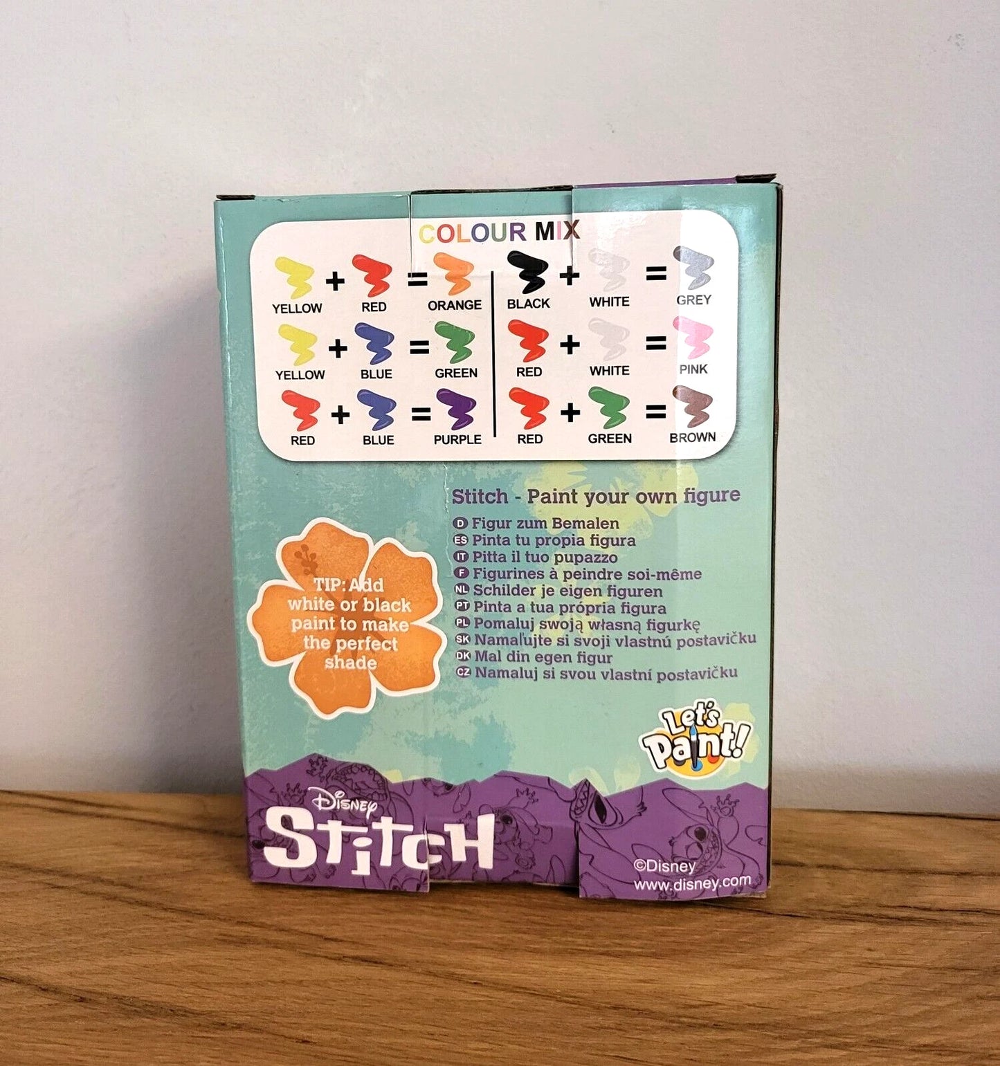 Disney Stitch Figur zum Bemalen Farbe Pinsel Malen Kinder Mal Figur Set aus Gips Form NEU