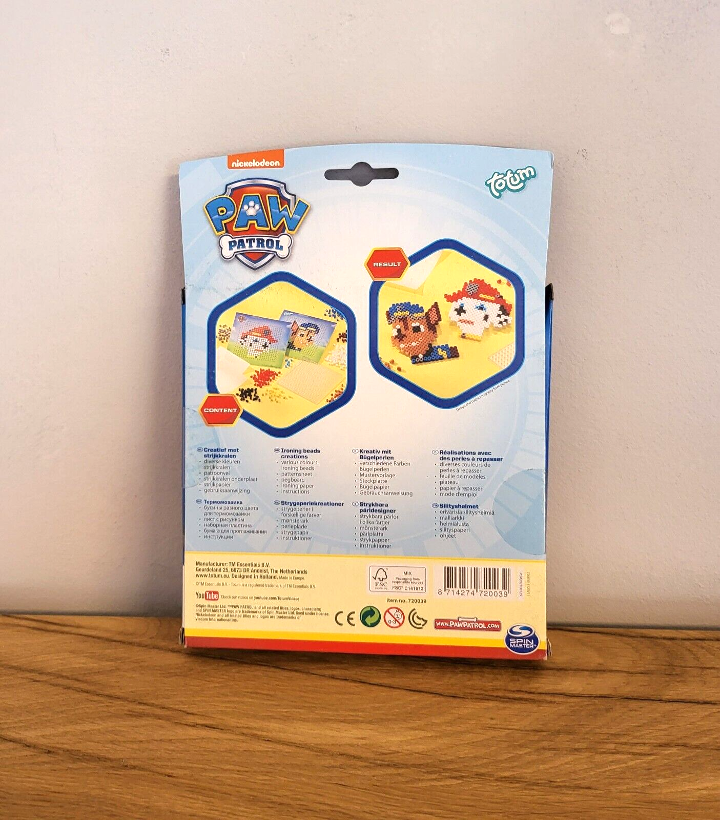 Paw Patrol Spin Master Bügelperlen Kinder Geschenk Basteln Set Spiel Chase NEU