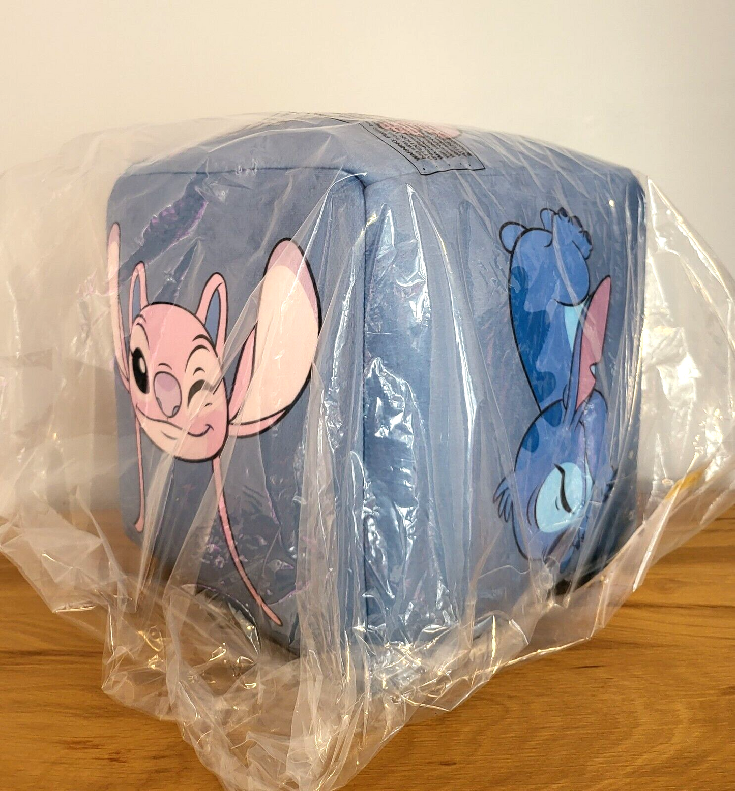 Disney Plüsch Stitch Würfel Kissen Angel Formkissen Spielzeug Kinder Deko Sitzkissen NEU