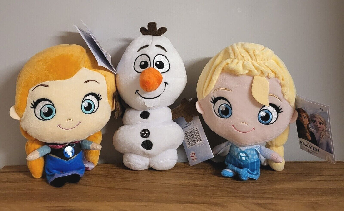 Disney Plüsch Stofftier Kuscheltier Frozen Anna Elsa Olaf mit SOUND 25/29cm sortiert NEU