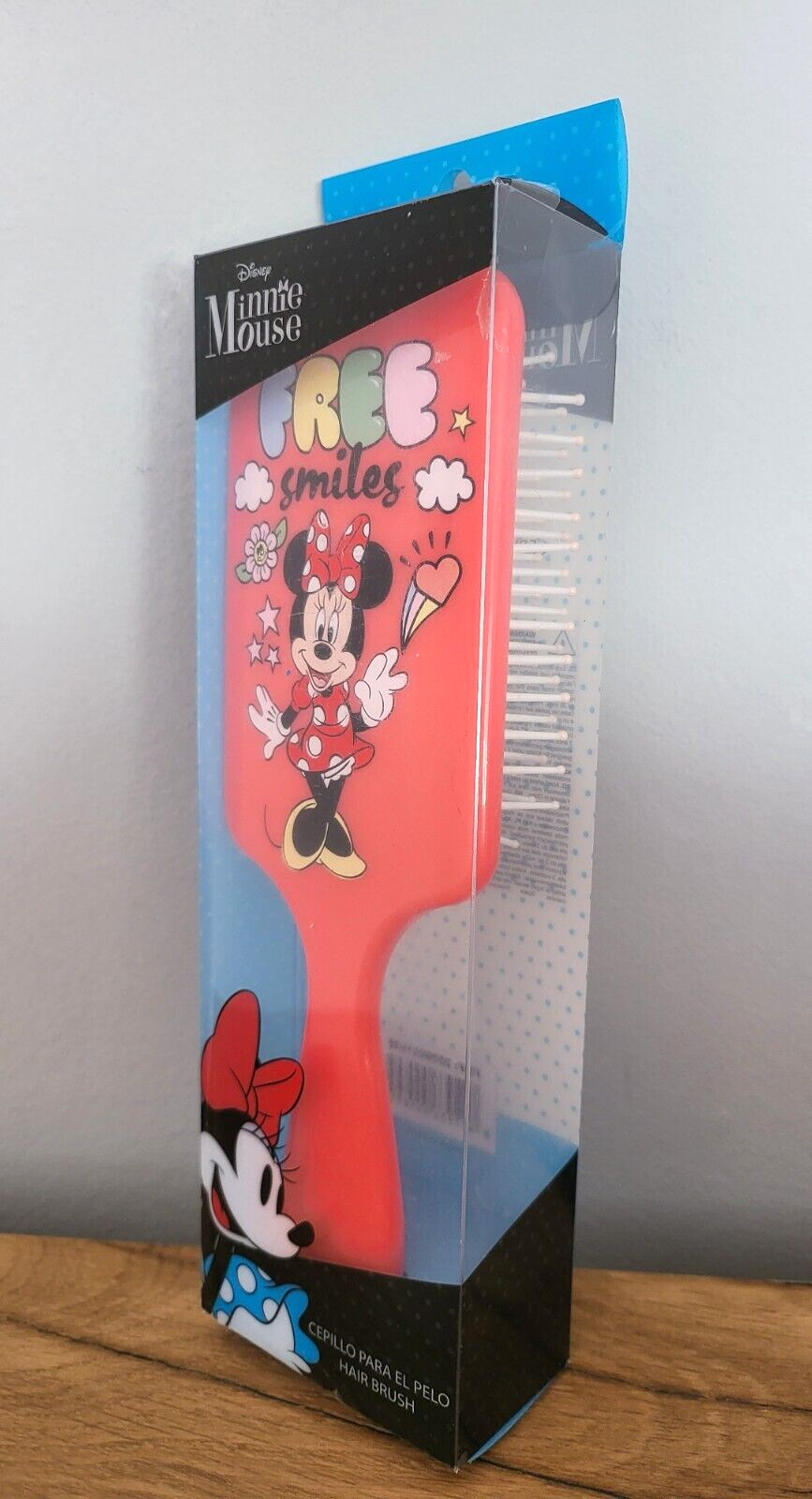 Haarbürste Minnie Maus Disney Kinderbürste Kamm rechteckig rot NEU & OVP