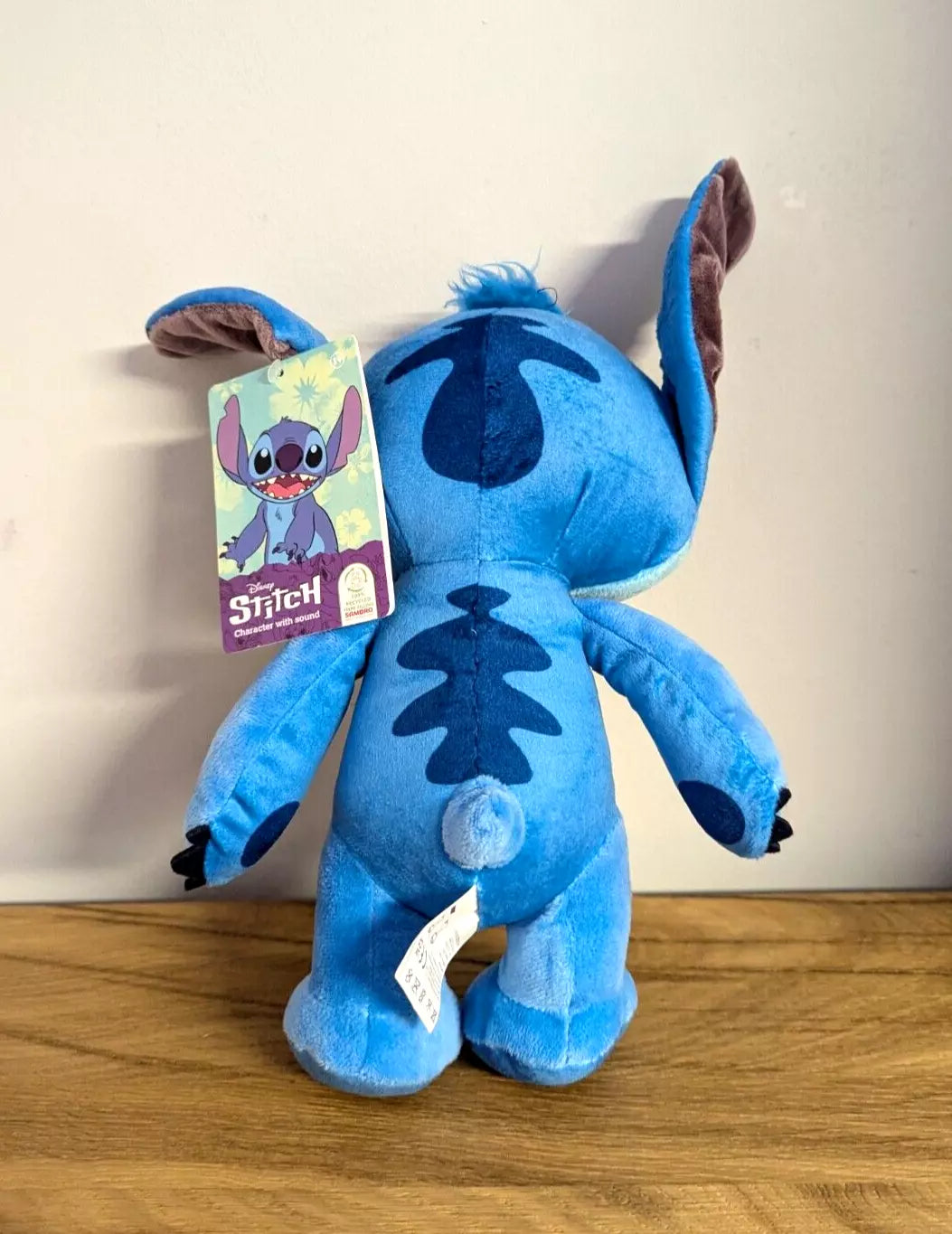 Disney Plüsch Stofftier Kuscheltier Stitch stehend mit SOUND Figur blau NEU