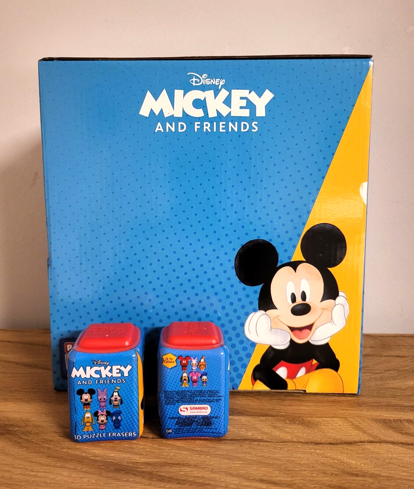 Disney Mickey Maus Figur 3D Puzzle als Radiergummi Schule Kinder Minnie Goofy NEU & OVP