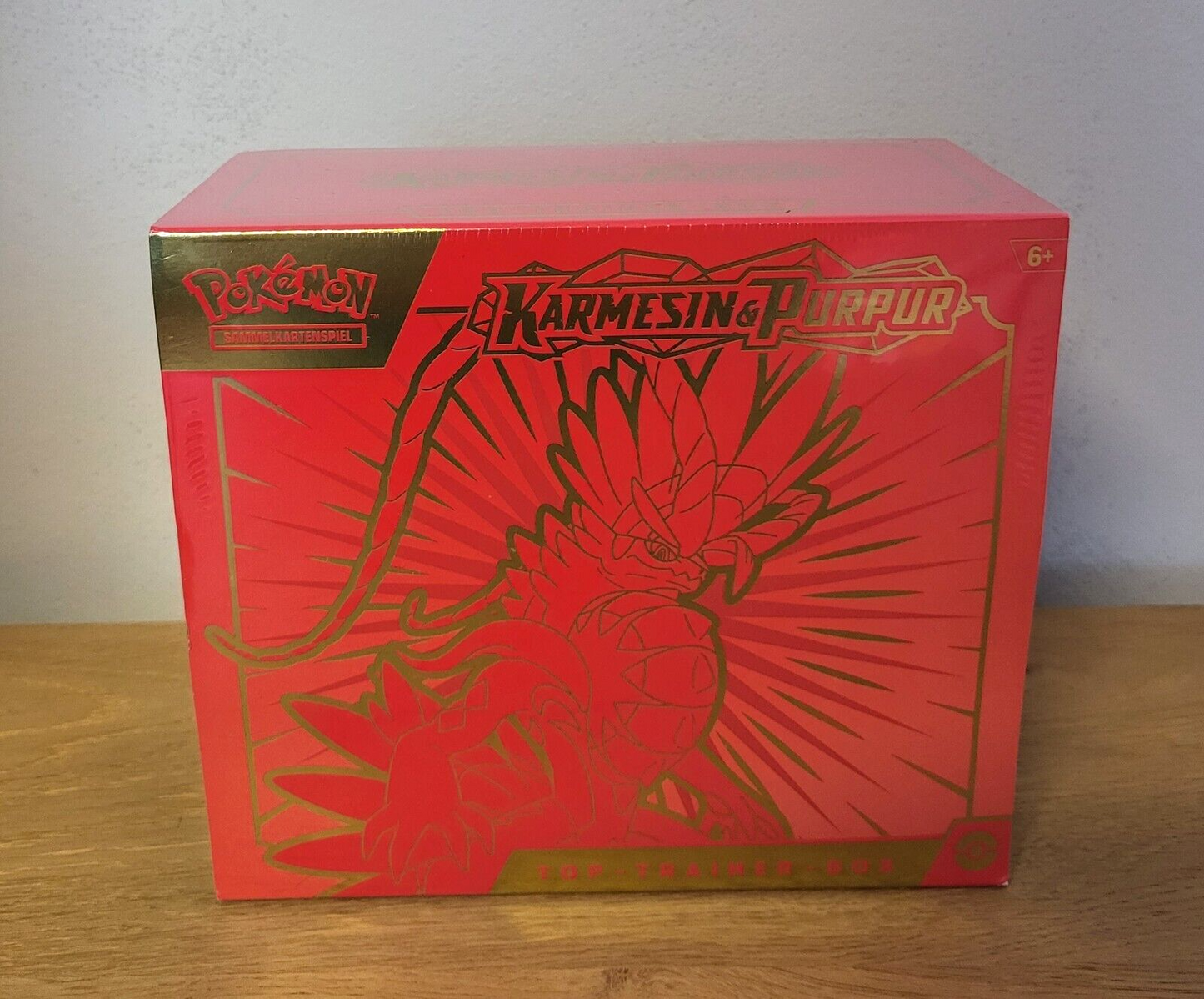 Pokemon Karmesin & Purpur ETB Koraidon Top Trainer Box Booster DE NEU & OVP 2023