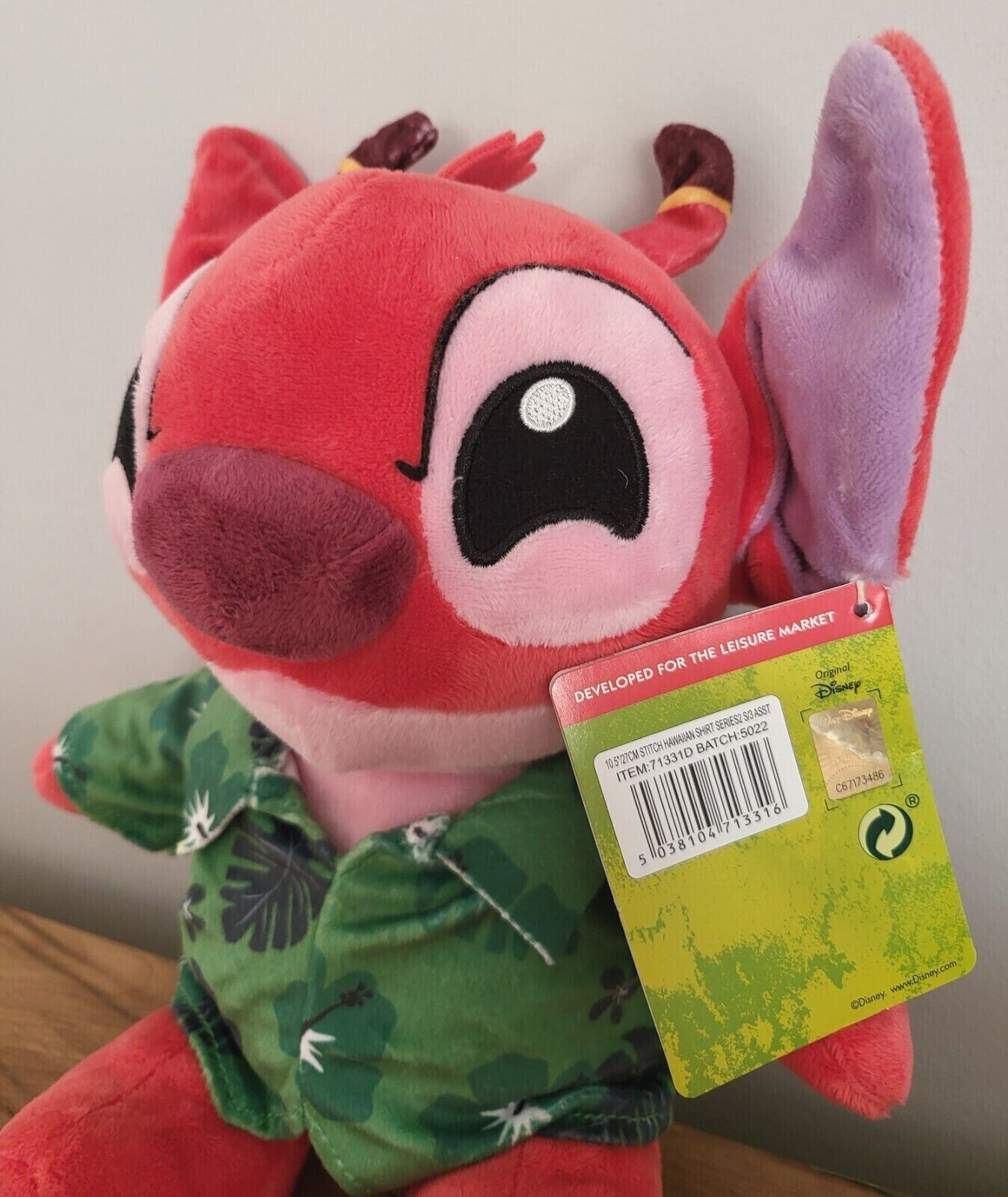 Disney Plüsch Stitch Stofftier Kuscheltier Lilo & Stitch Engel Leroy mit Hawaii Hemd Auswahl NEU