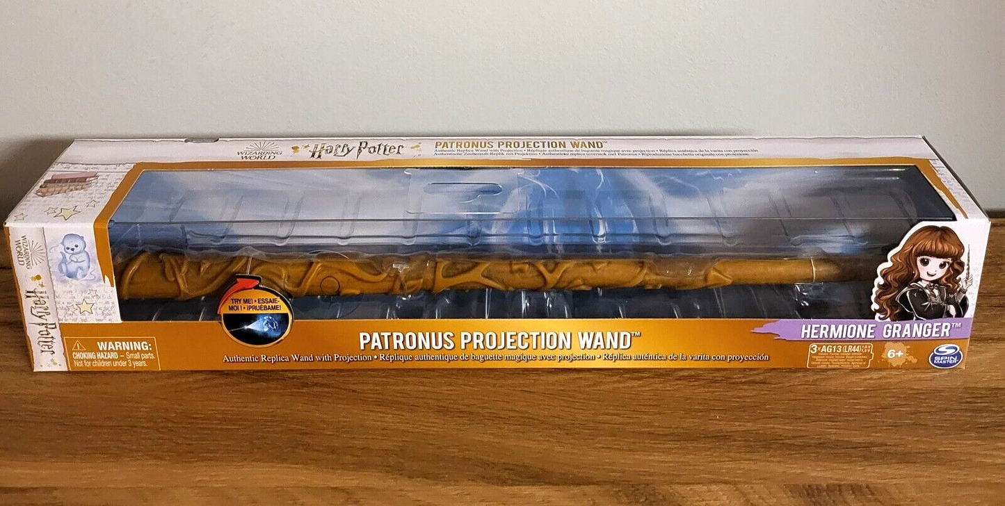 Harry Potter Leuchtzauberstab Patronus Projektionsstab Zauberstab Hermine Granger 33cm NEU