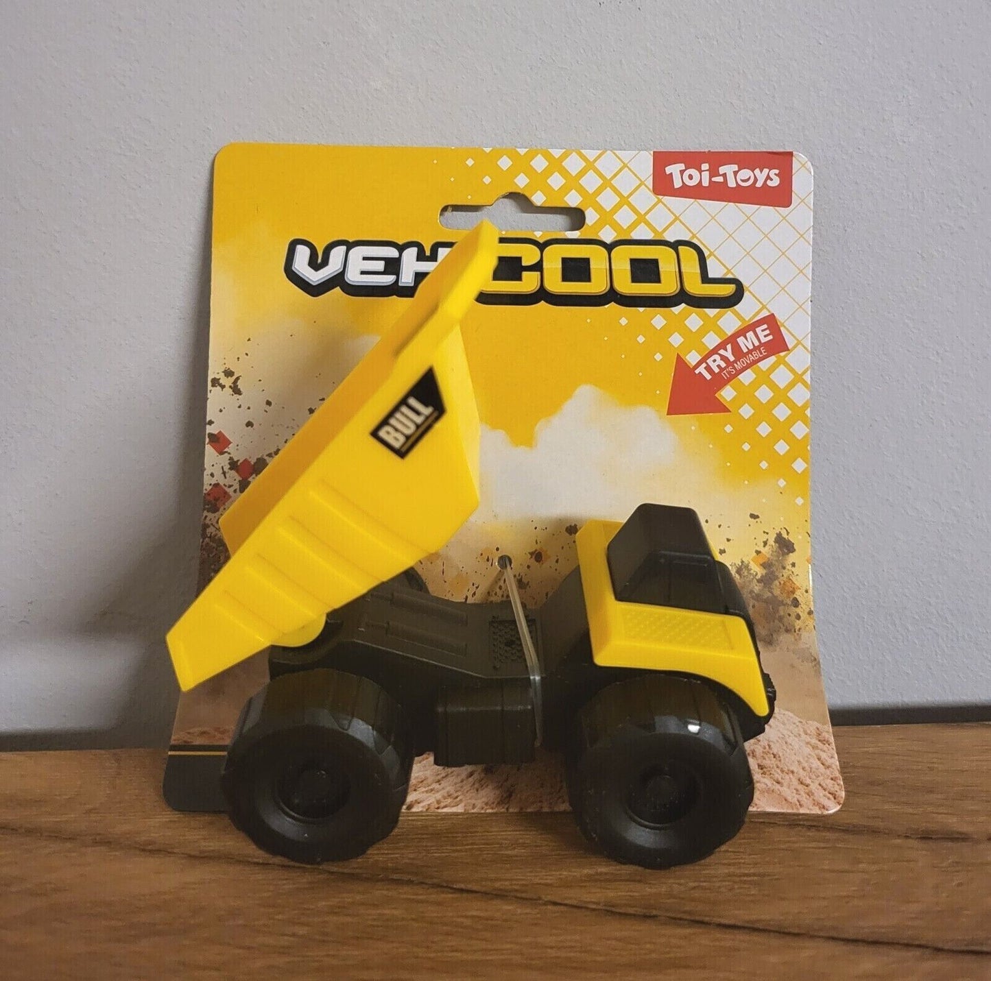 Baufahrzeug Mini Bagger Kippe Radlader Gelenkradlader Spielzeug Kinder Geschenk gelb Auto