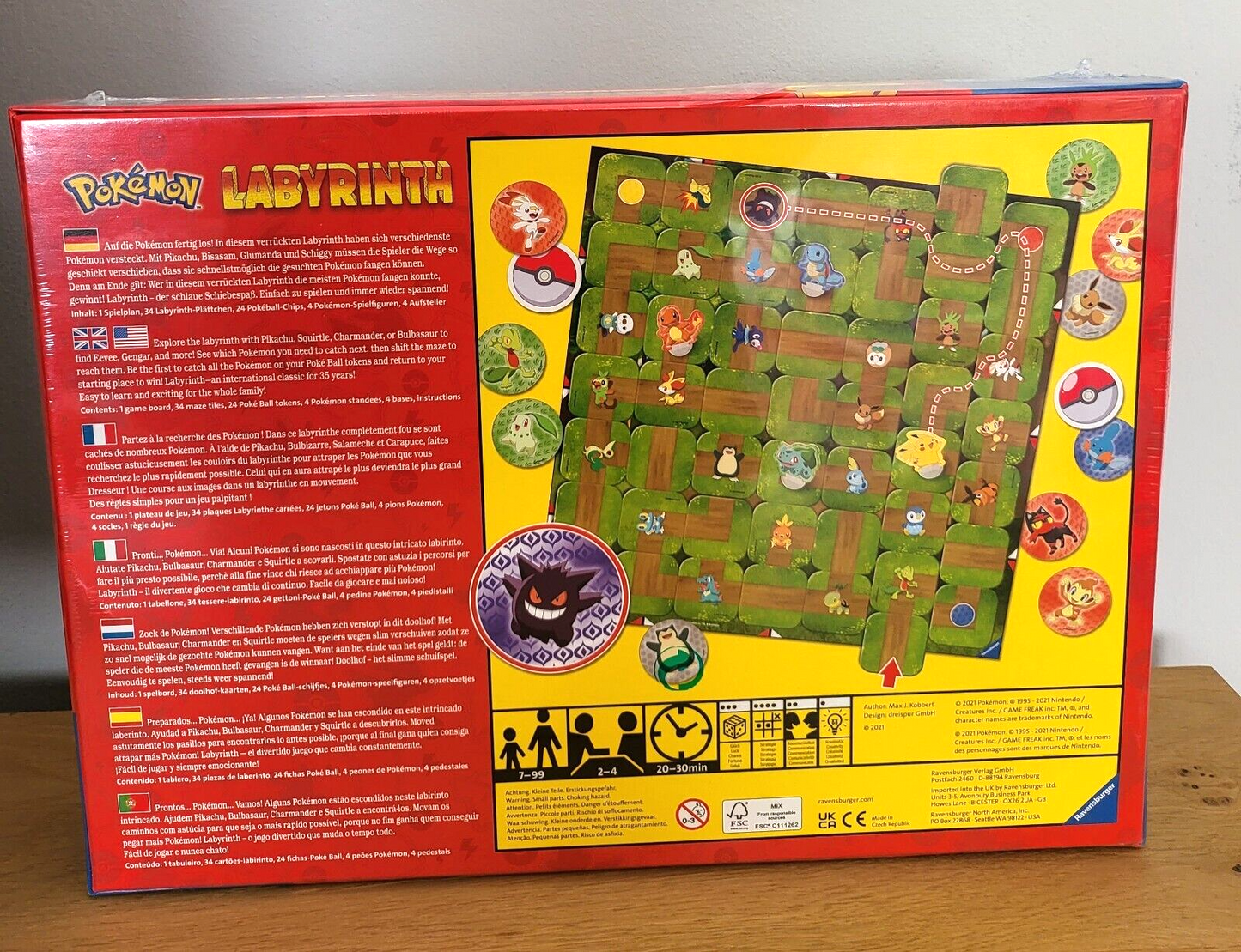 Brettspiel Pokemon Das verrückte Labyrinth Ravensburger Familienspiel NEU&OVP
