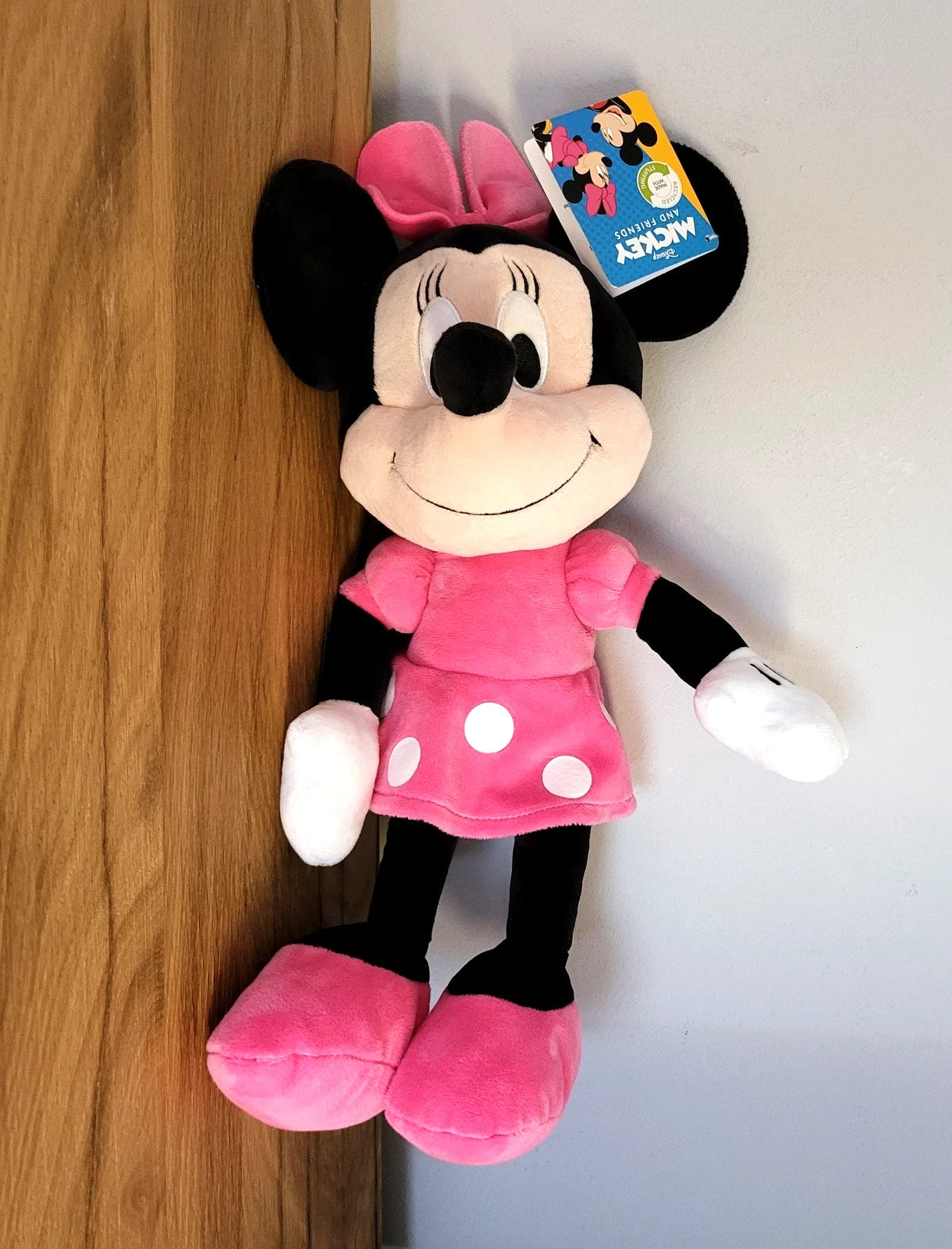 Disney Minnie Maus Plüschtier Stofftier Kuscheltier Kleid rosa Kinder Spielzeug Stofftier NEU