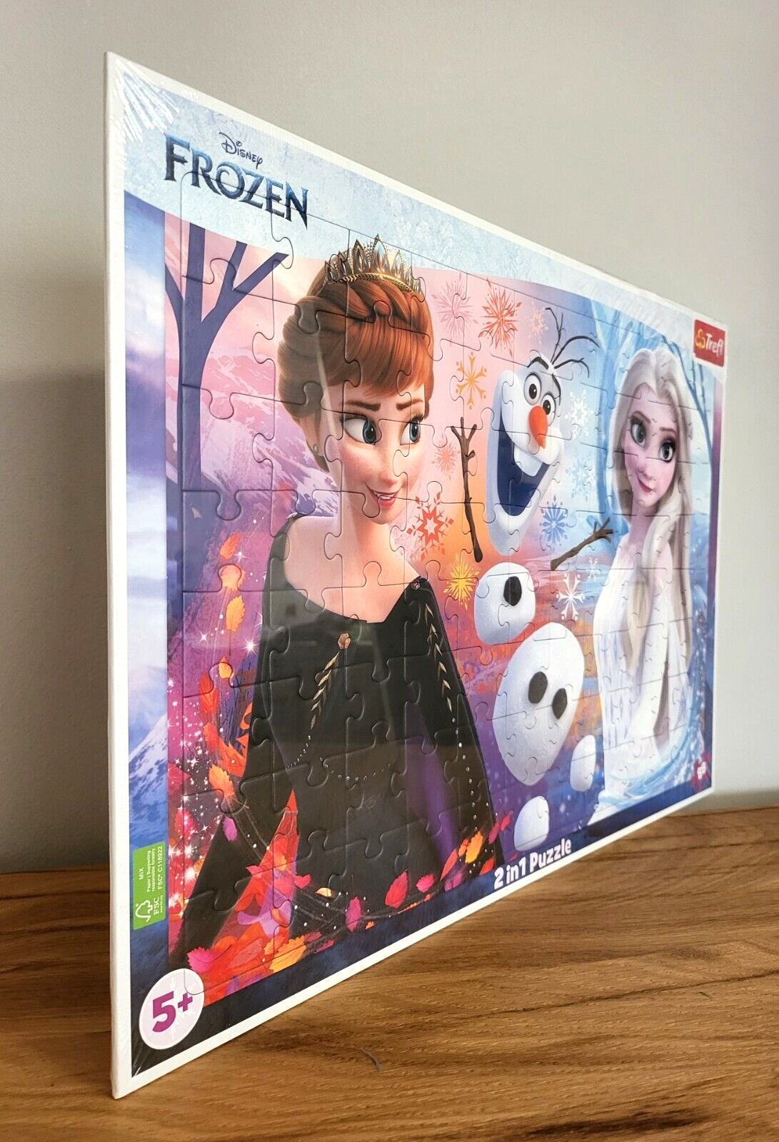 Disney Frozen / Die Eiskönigin Rahmenpuzzle XXL + Malvorlage Trefl 88 Teile ab 5 Jahren