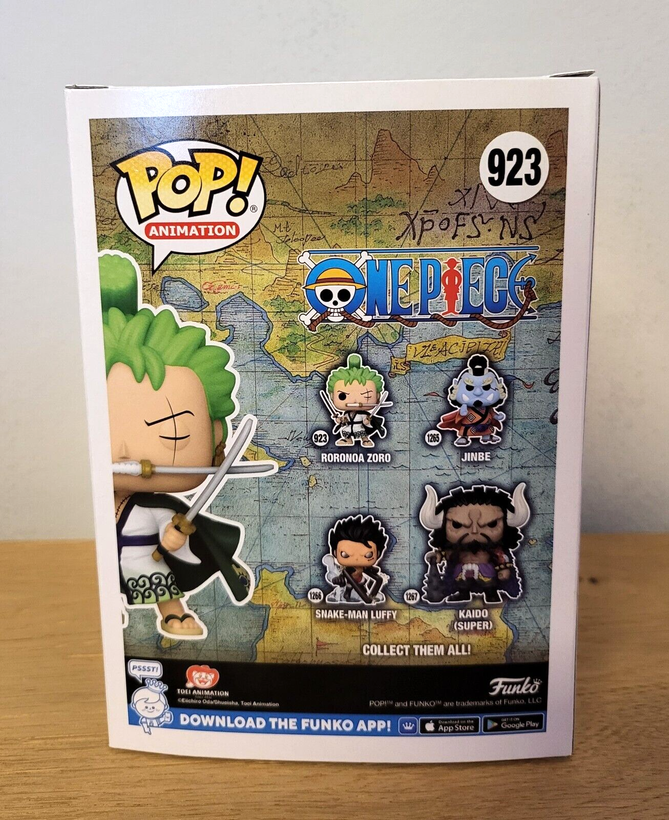 One Piece Zoro POP! Roronoa Zoro Vinyl Figur NEU & OVP # 923 ca. 13cm Funko