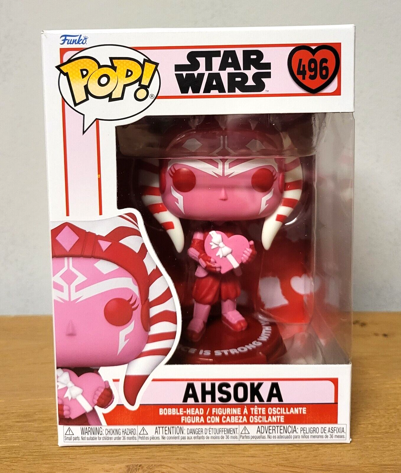POP! Star Wars Vinyl Figur - Valentines Ahsoka Sonderedition Funko #496 NEU &OVP