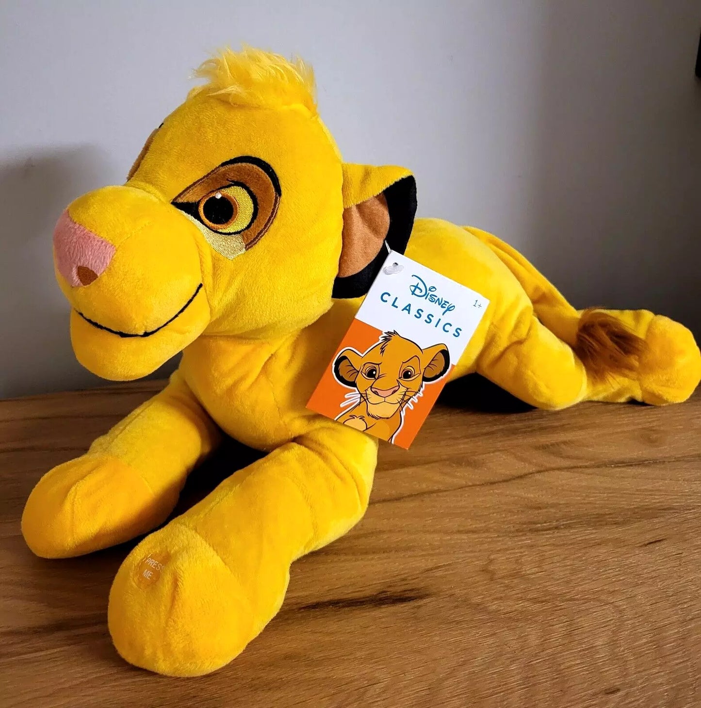 Disney Simba Plüschtier Stofftier König der Löwen Lion King Kuscheltier Figur 50cm mit SOUND/Ton NEU