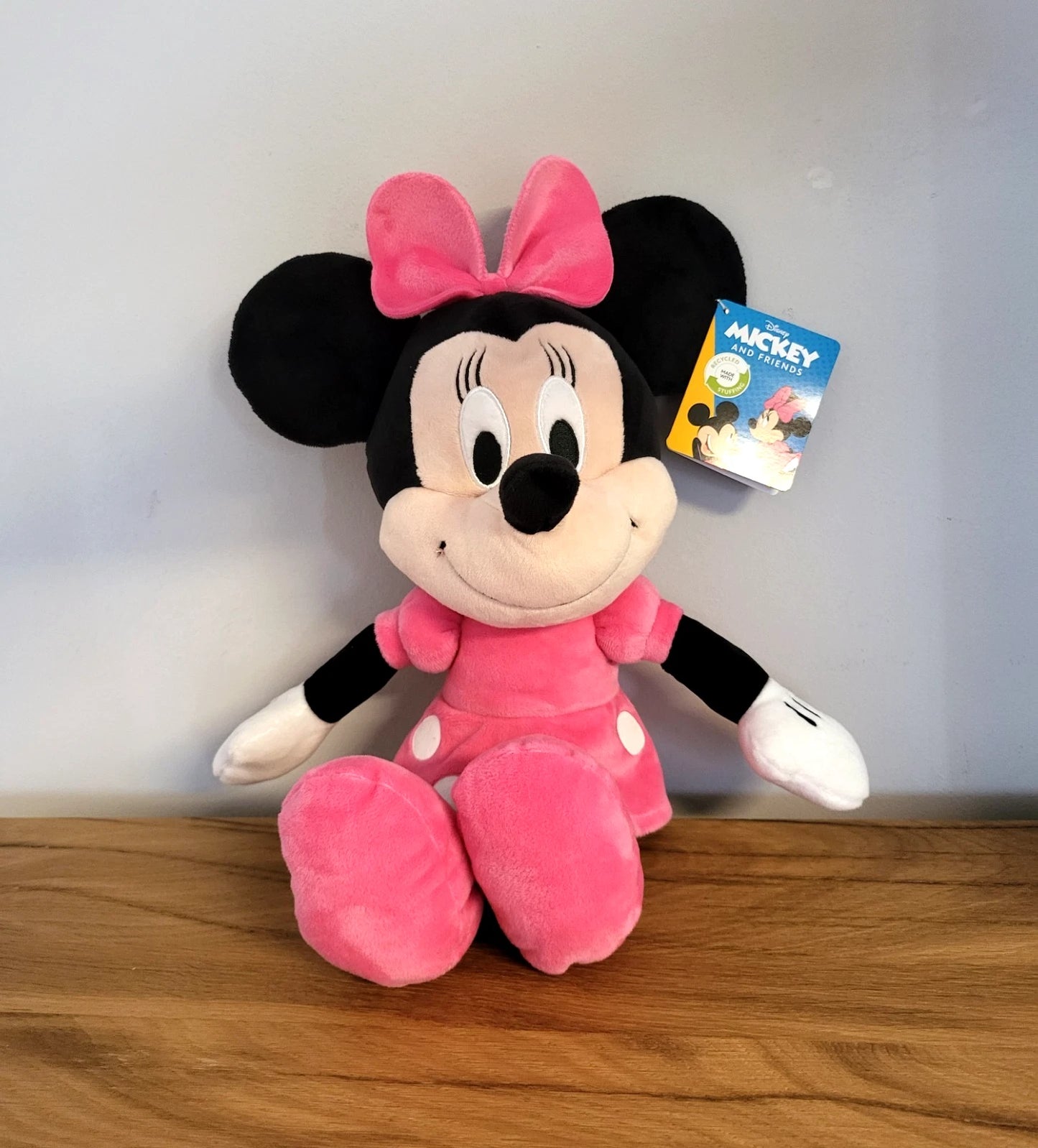 Disney Minnie Maus Plüschtier Stofftier Kuscheltier Kleid rosa Kinder Spielzeug Stofftier NEU