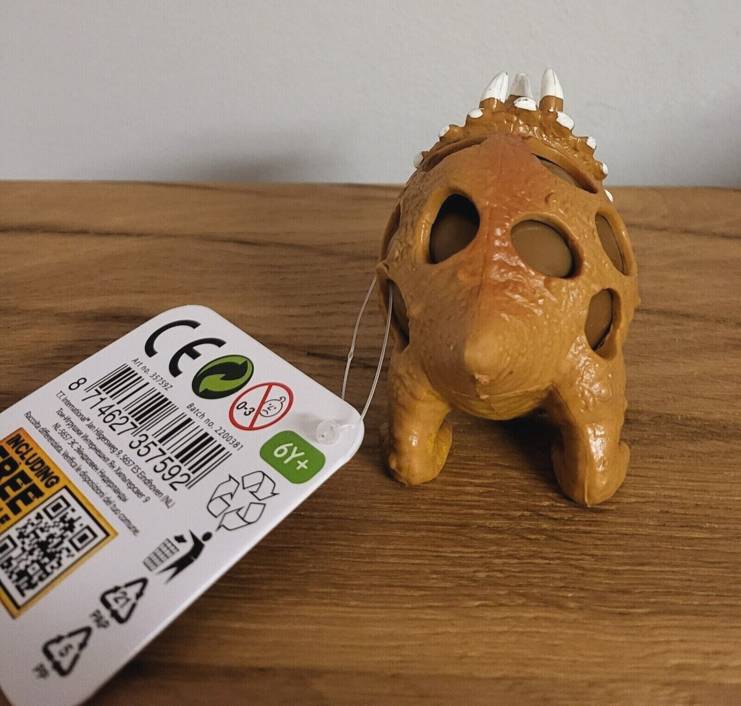 Dinosaurier Squeeze Dino Antistress Ball Spielzeug Knautschball mit Perlen