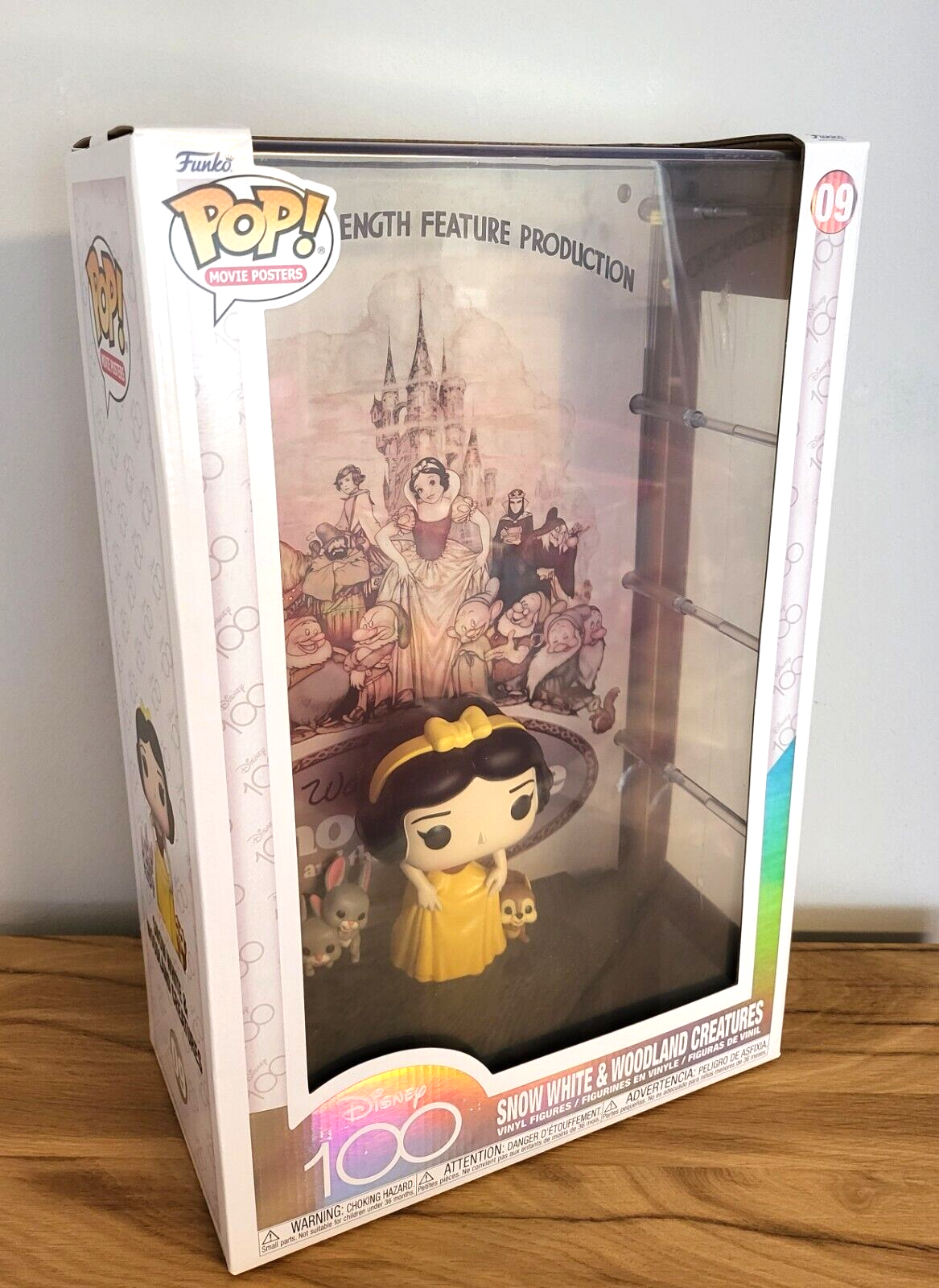Disney 100 Jahre/ 100th Anniversary POP Vinyl Figur Movie Posters Schneewittchen HARTCASE #09 NEU